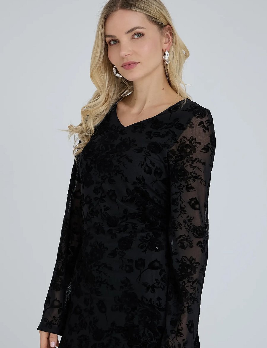 A-View - Clausine dress - midi kjoler - black - 4