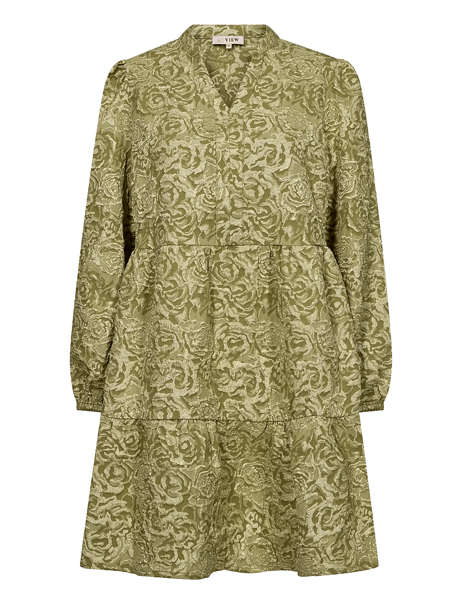 A-View - Ida dress - korte kjoler - lime - 1