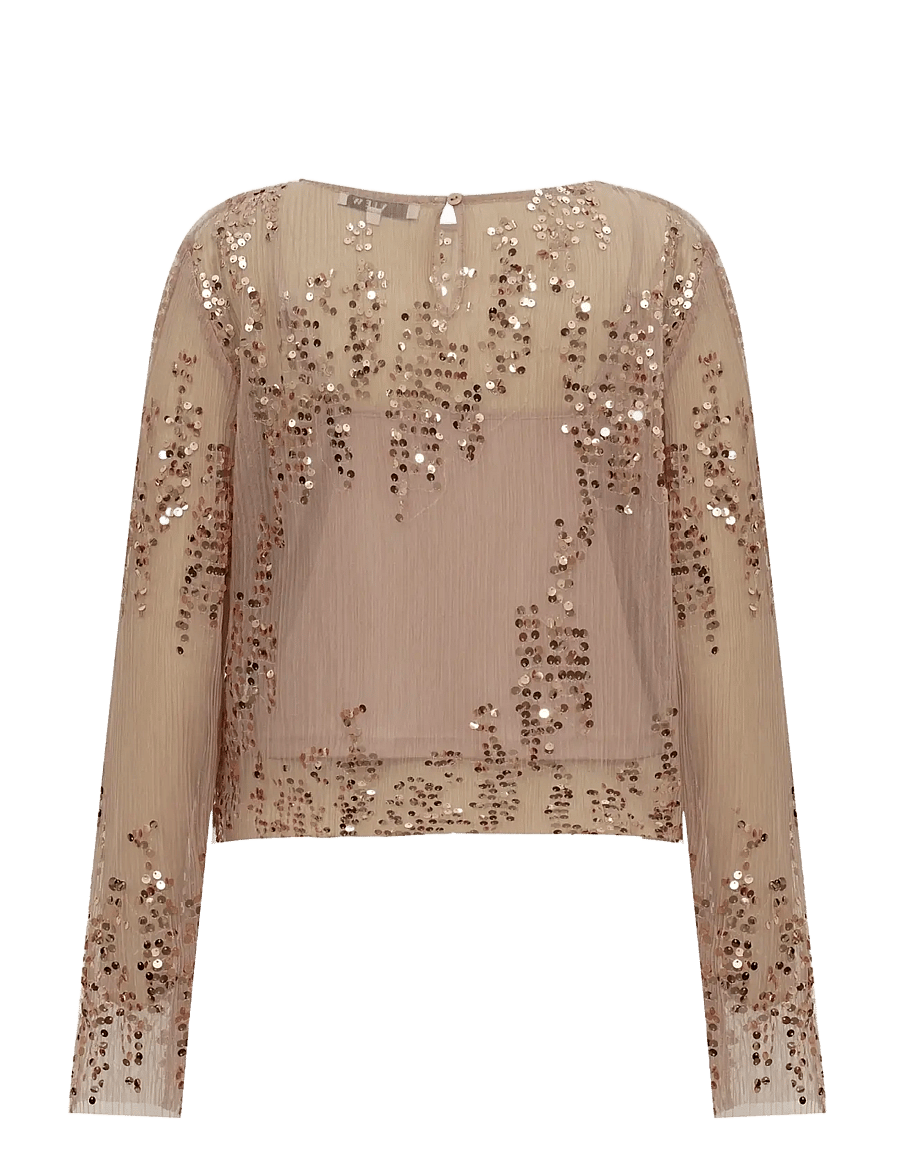 A-View - Ying blouse - langærmede bluser - almond - 2