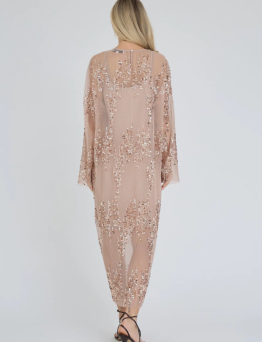A-View - Ying dress - sequin dresses - almond - 3