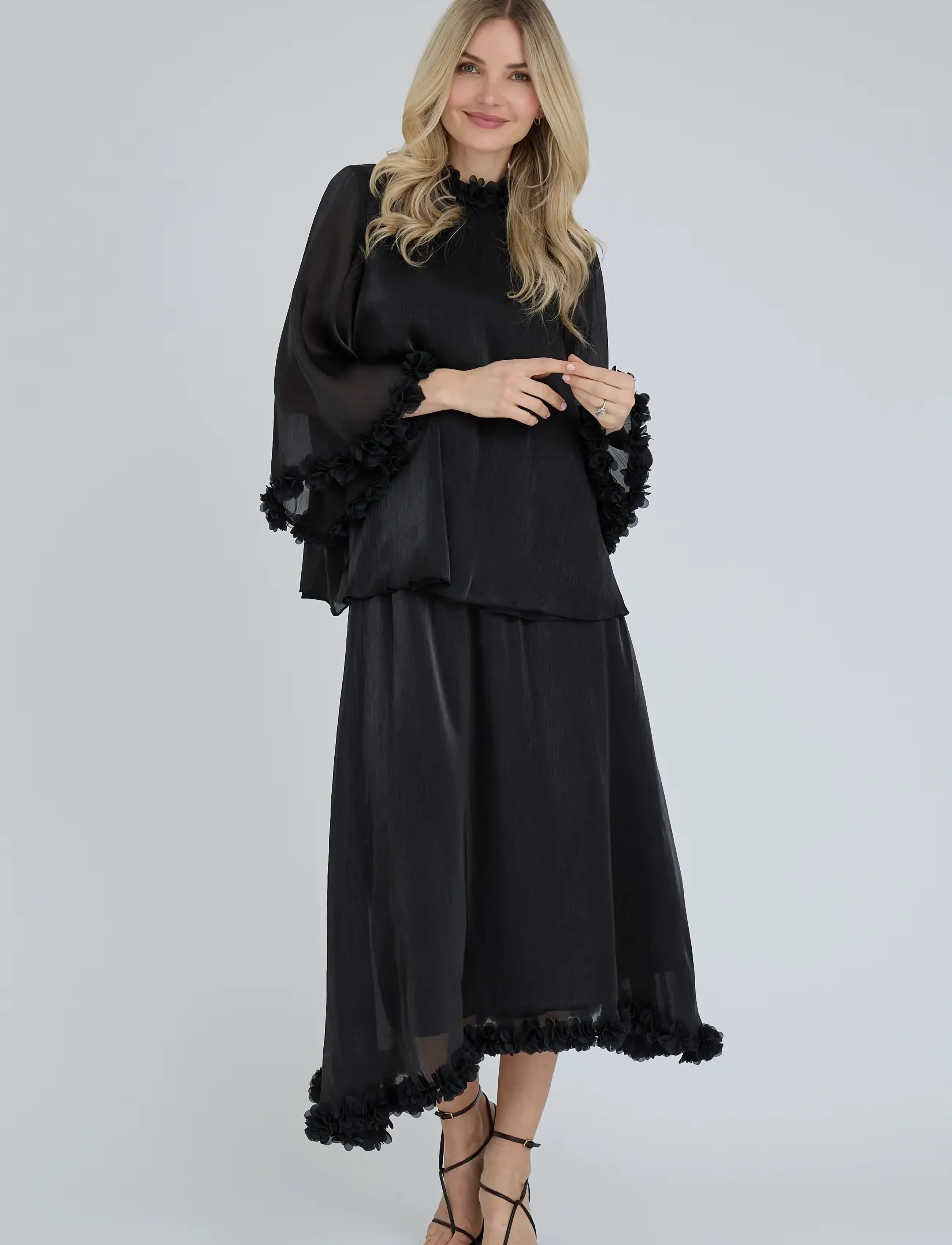 A-View - Daisina skirt - maxi nederdele - black - 0