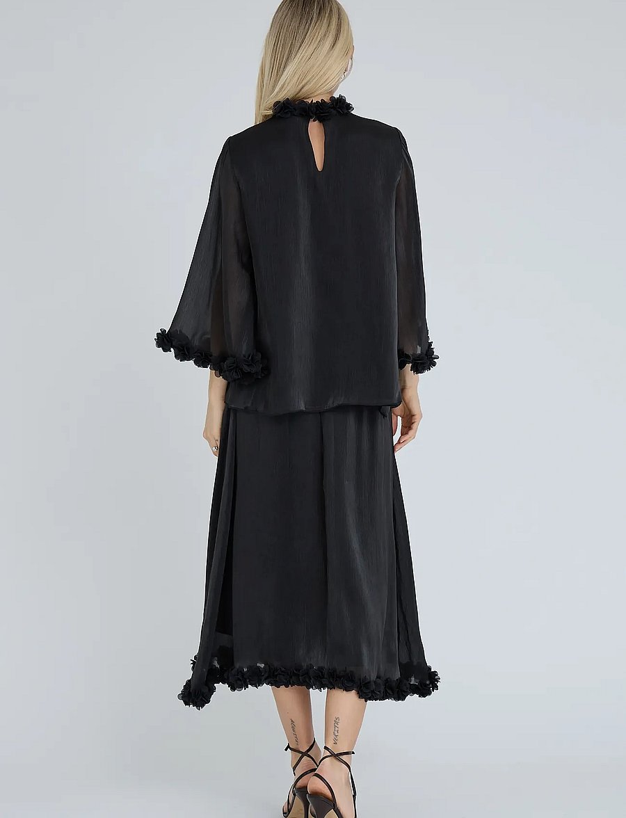 A-View - Daisina blouse - trekvartærmede bluser - black - 3