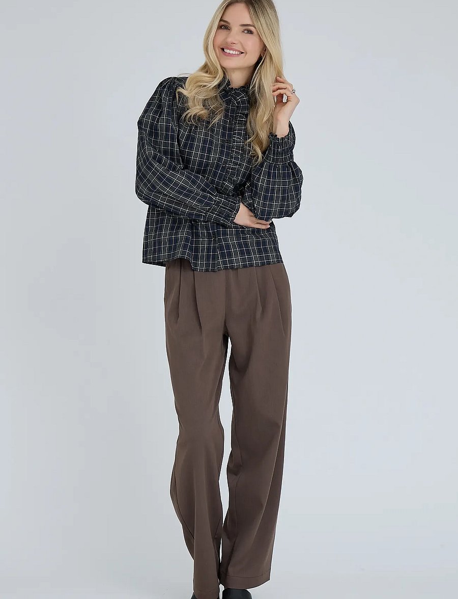 A-View - Clova check shirt - langærmede skjorter - army/black - 0