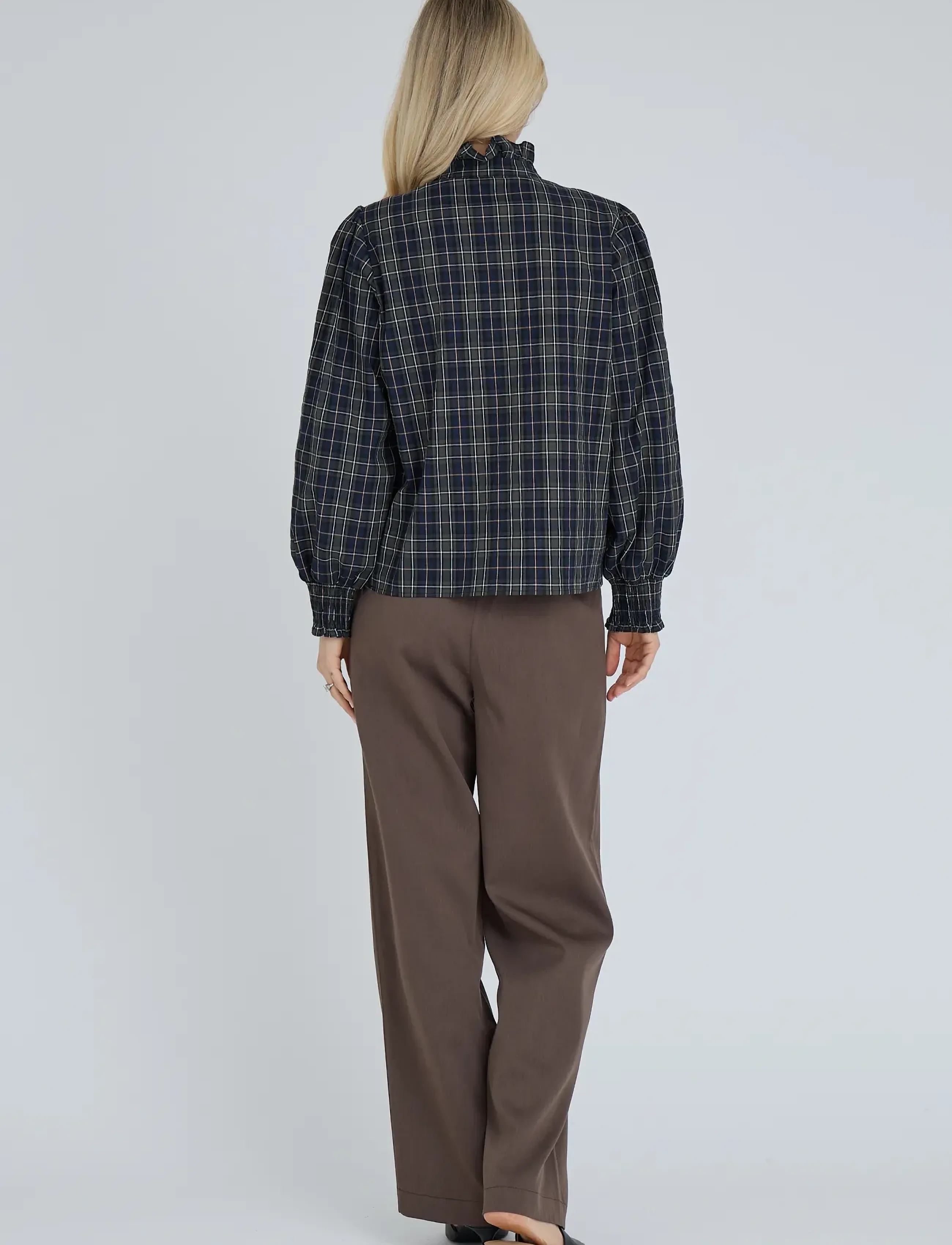 A-View - Clova check shirt - langærmede skjorter - army/black - 3