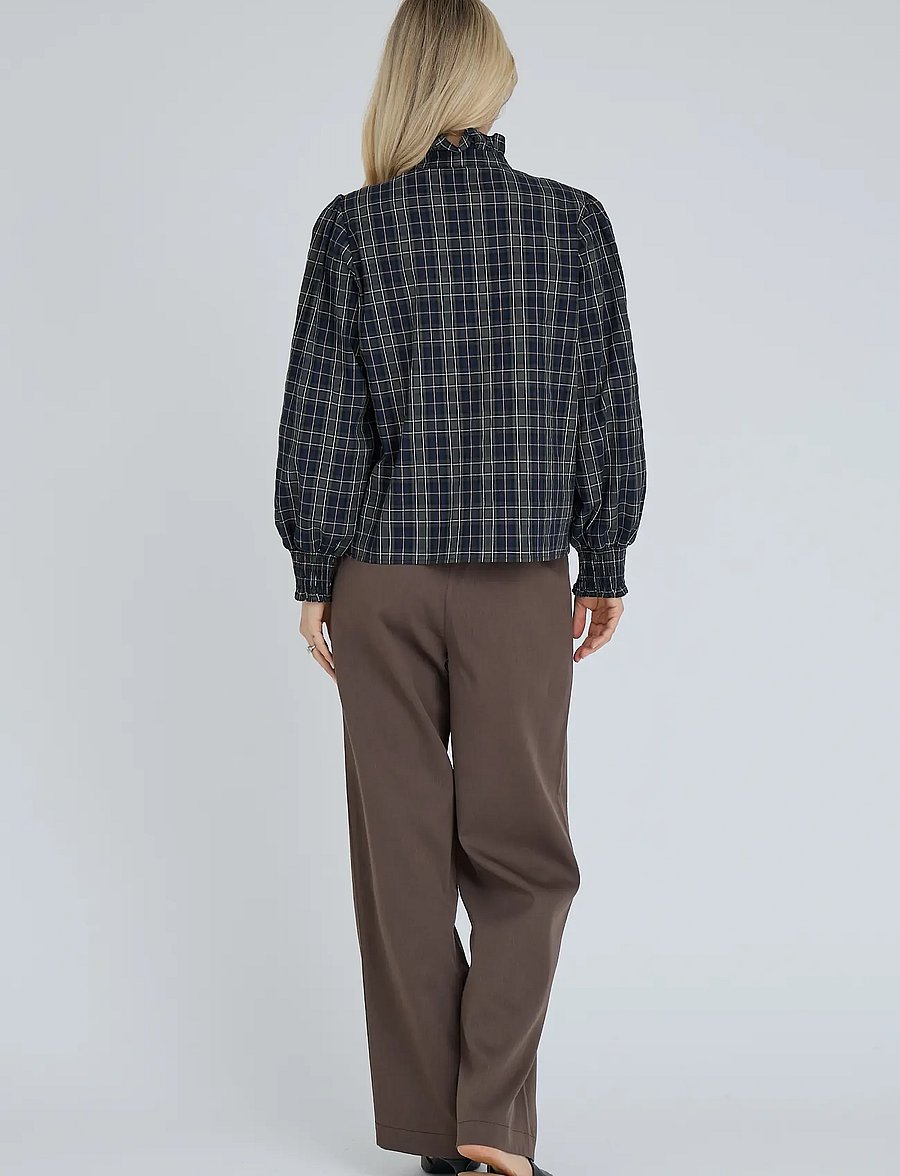 A-View - Clova check shirt - langærmede skjorter - army/black - 3