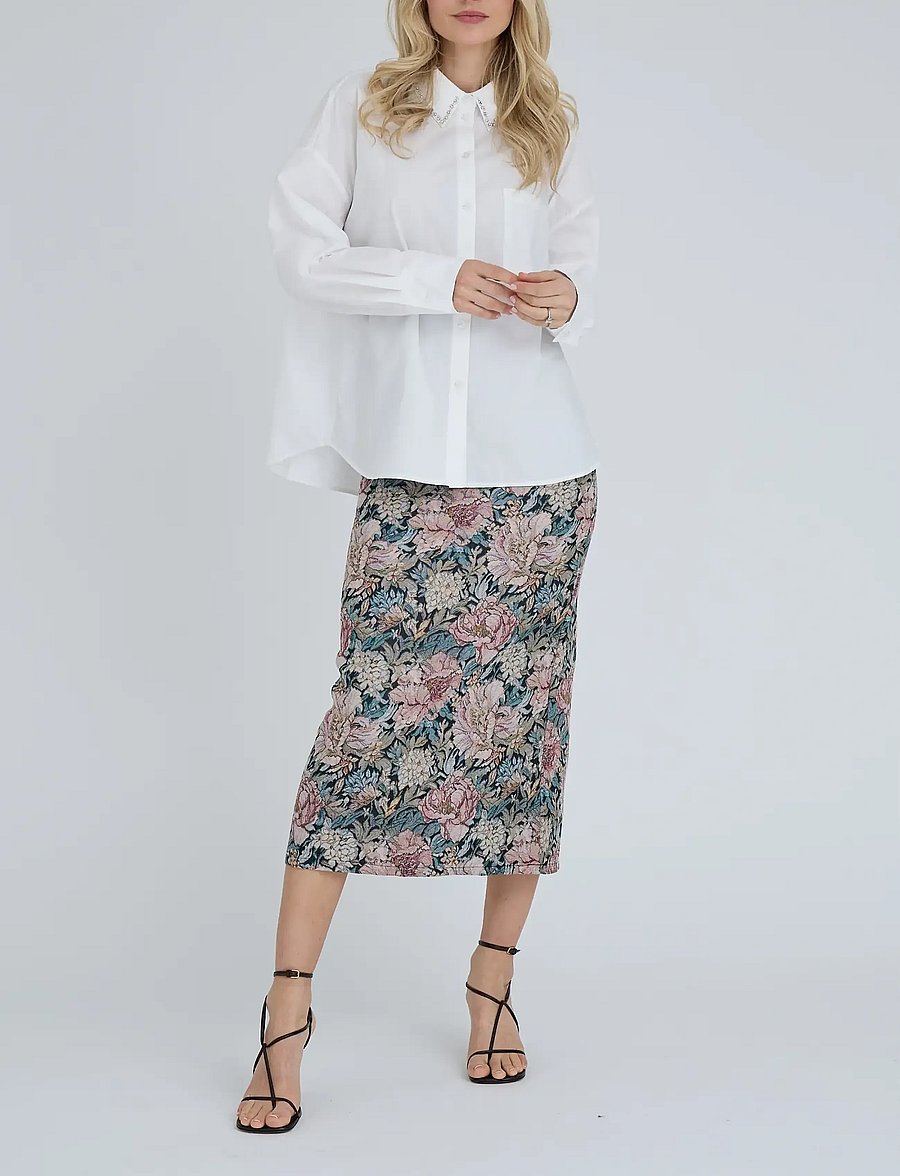 A-View - Ebba shirt - langærmede skjorter - off white - 0