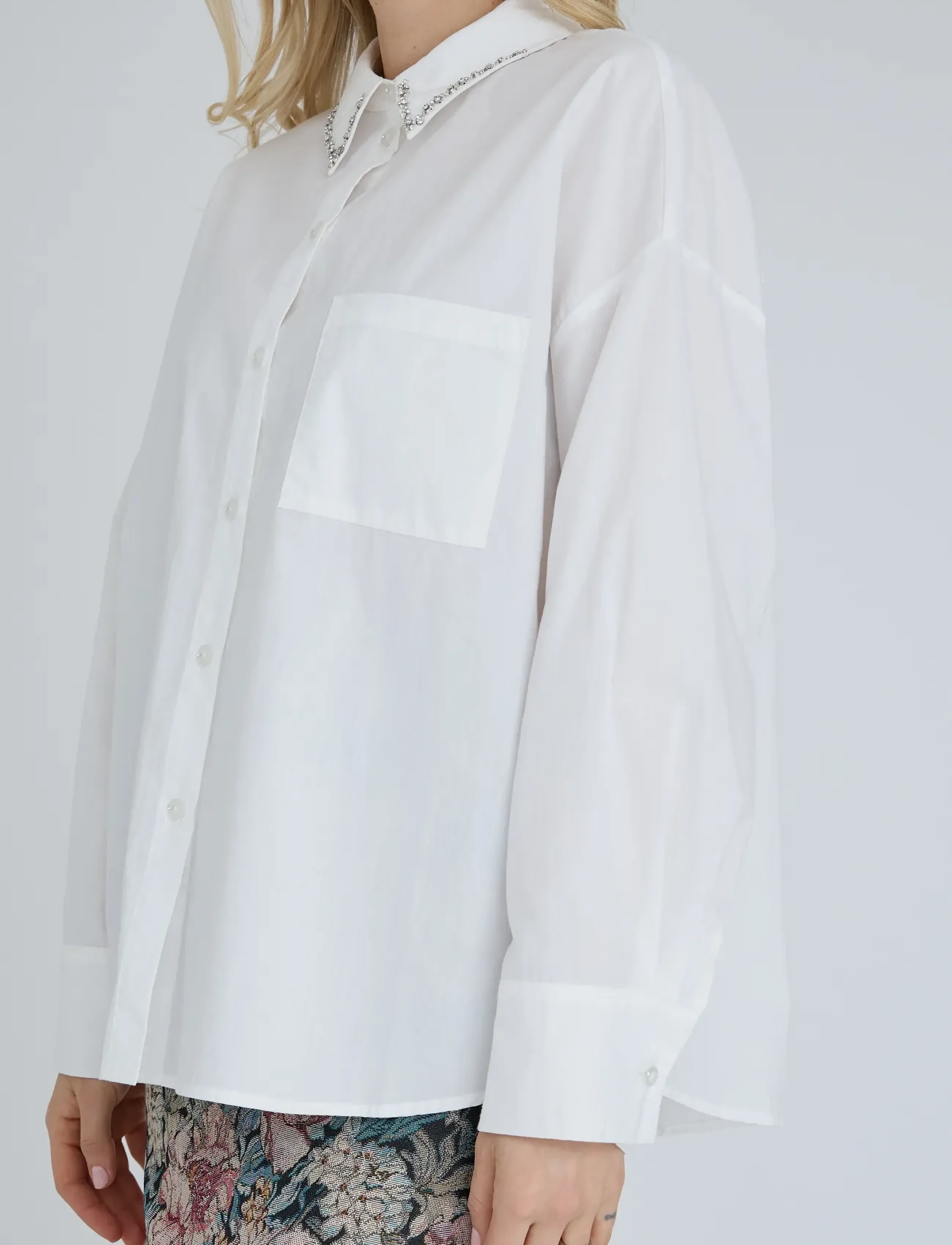 A-View - Ebba shirt - långärmade skjortor - off white - 4