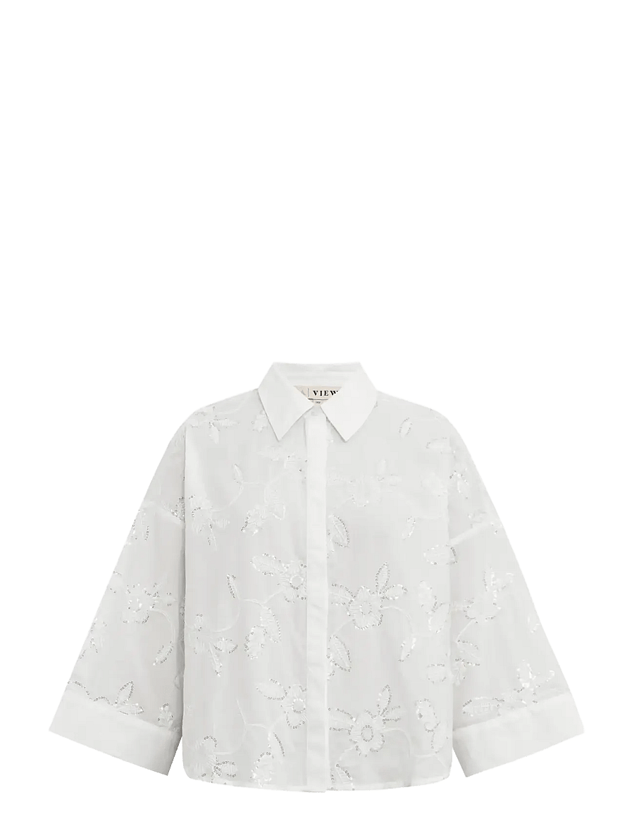 A-View - Ninna shirt - langærmede skjorter - off white - 1