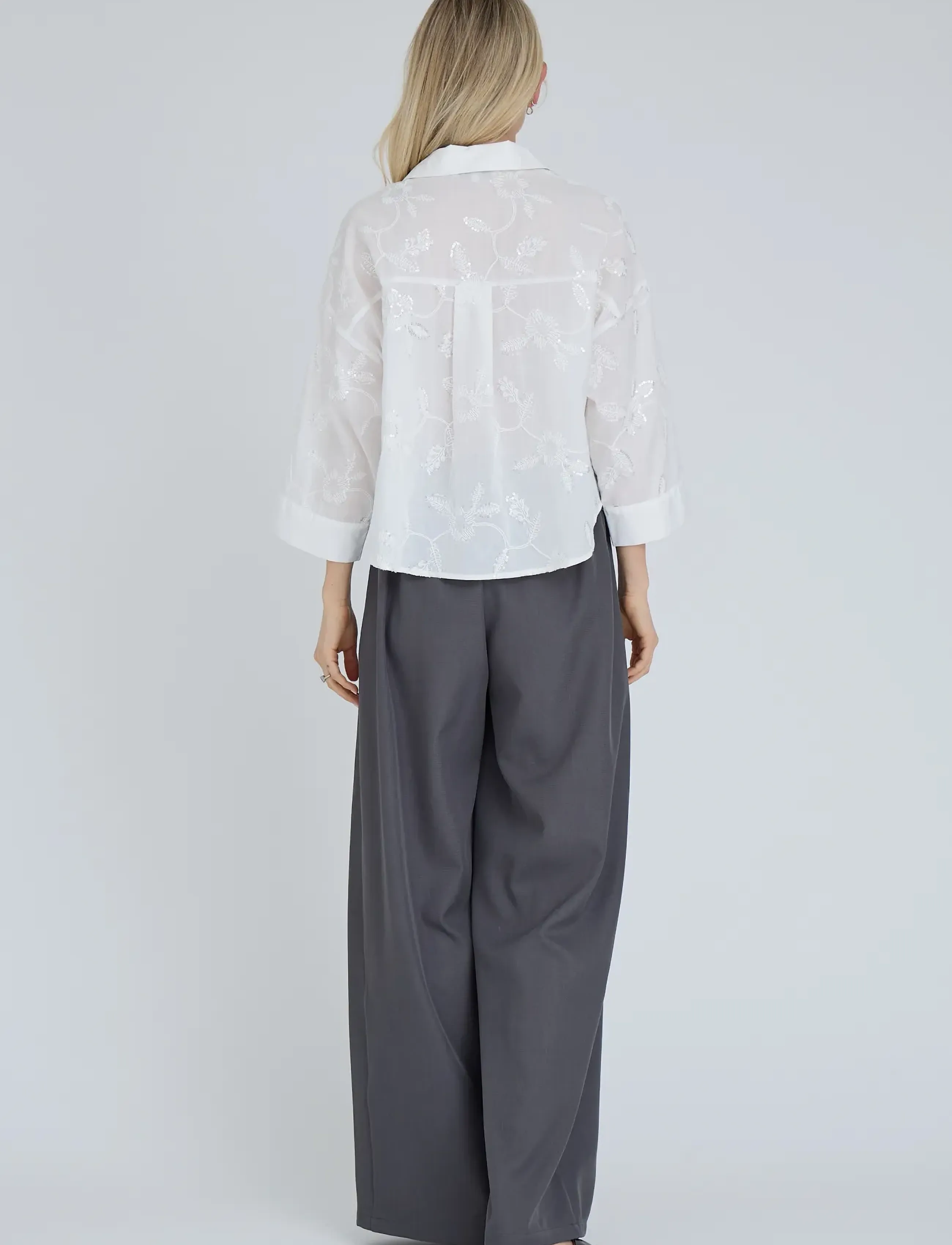 A-View - Ninna shirt - langærmede skjorter - off white - 3