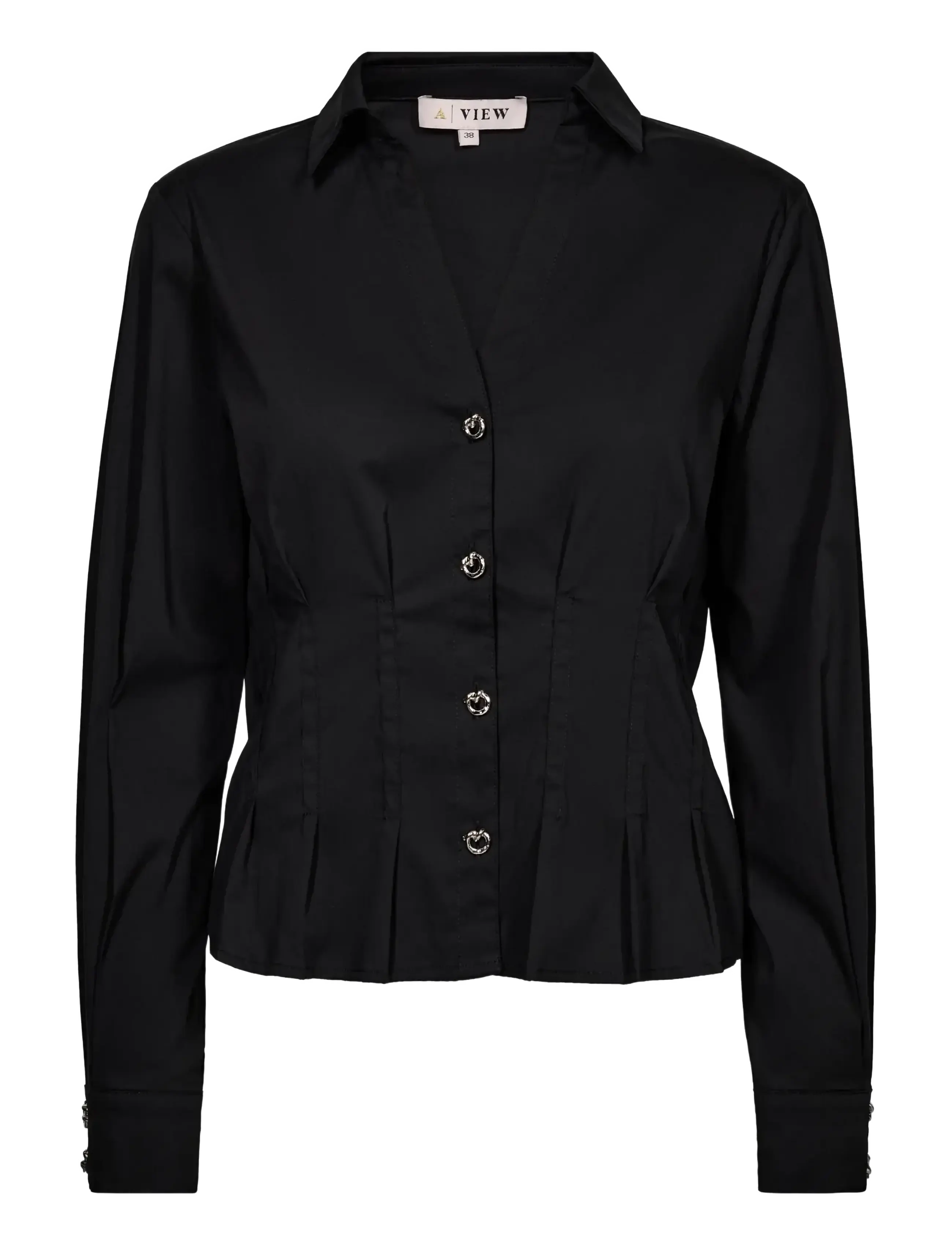 A-View Andrine shirt - Kläder - BLACK / black