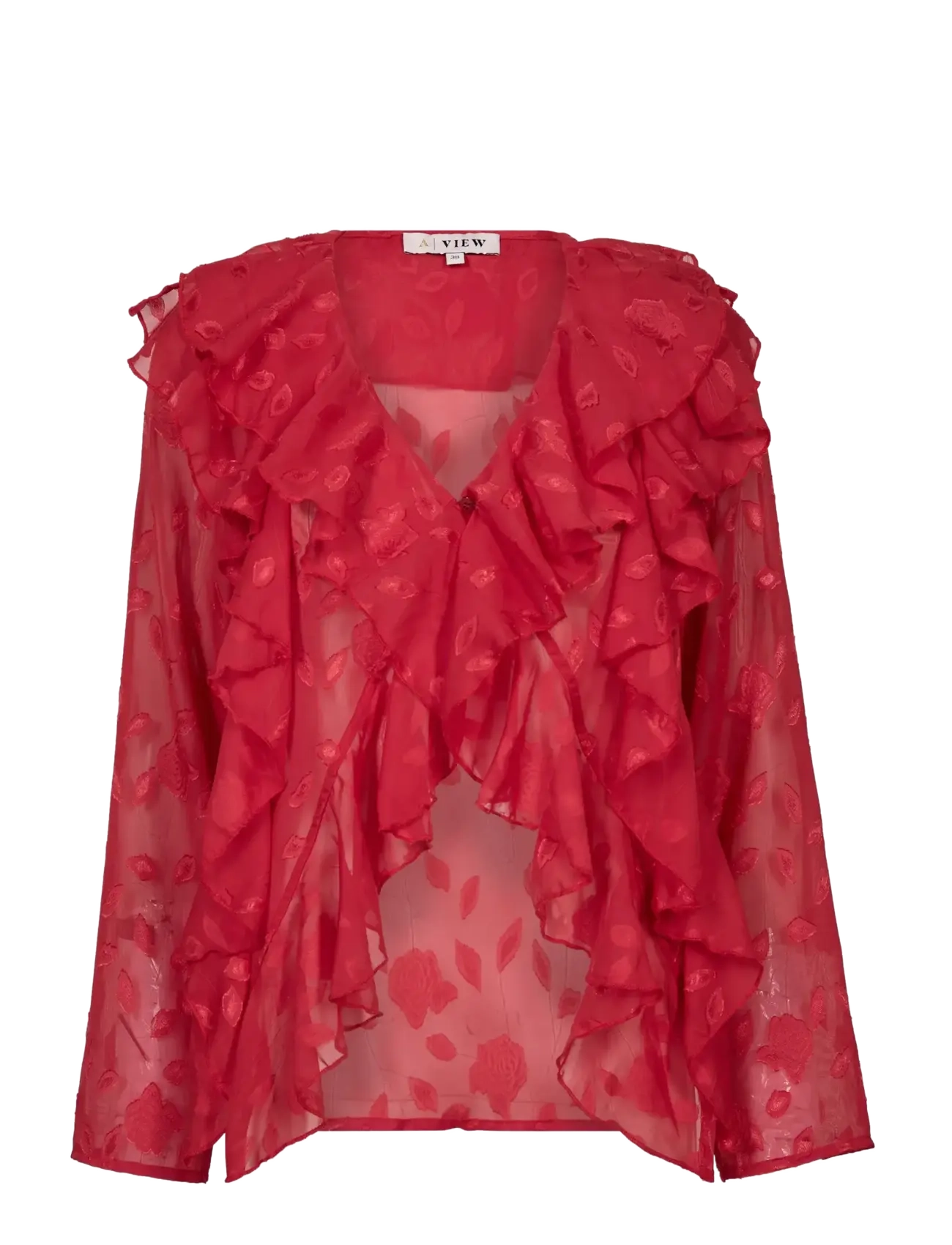 A-View Lay blouse - Kläder - RUSH RED / red