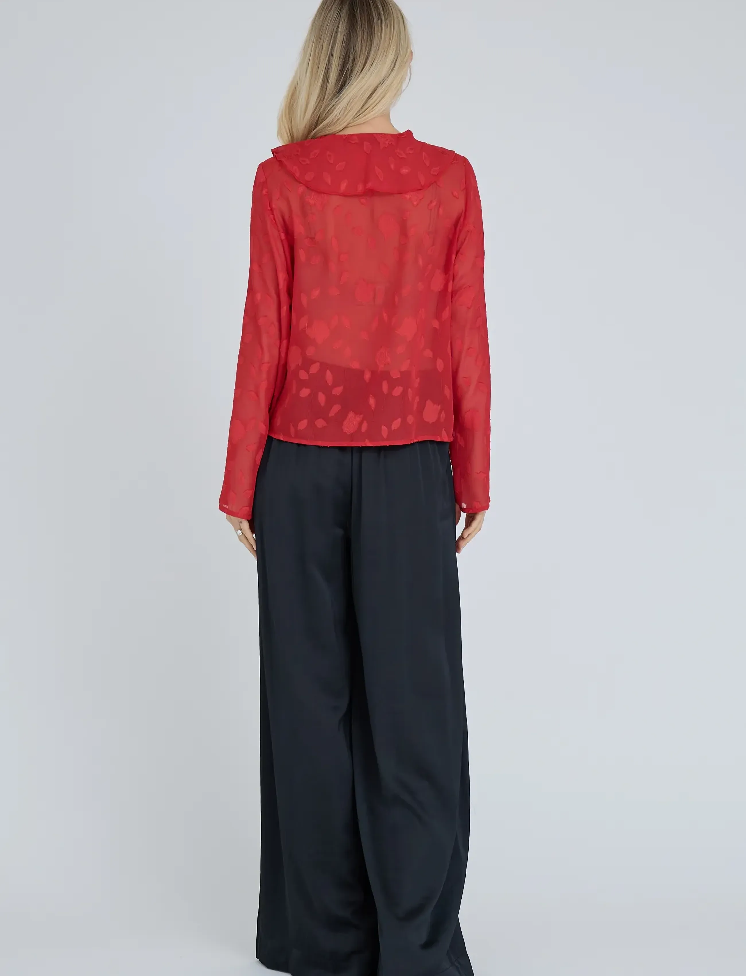 A-View - Lay blouse - långärmade blusar - rush red - 3