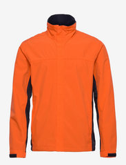 Abacus - Mens Pines rain jacket - golfjackor - orange - 0