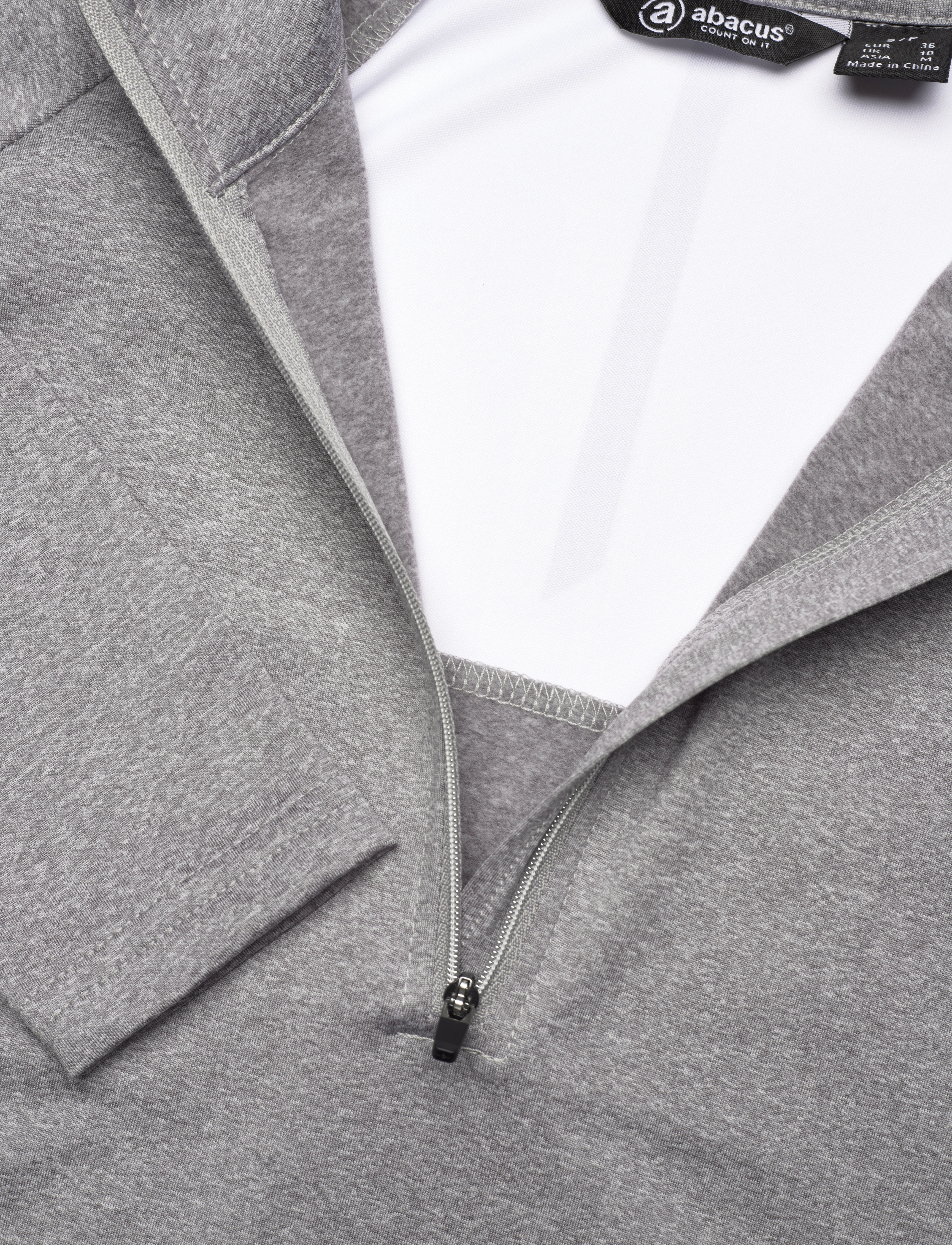 Abacus - Lds Pines halfzip fleece - langermede topper - lt.greymelange - 2
