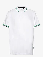 Mens Pines polo - WHITE/FAIRWAY