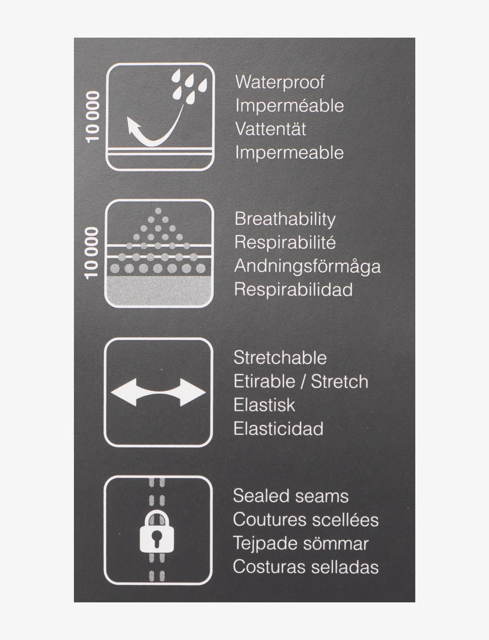 Abacus - Lds Links raintrousers - outdoorhosen - black - 2