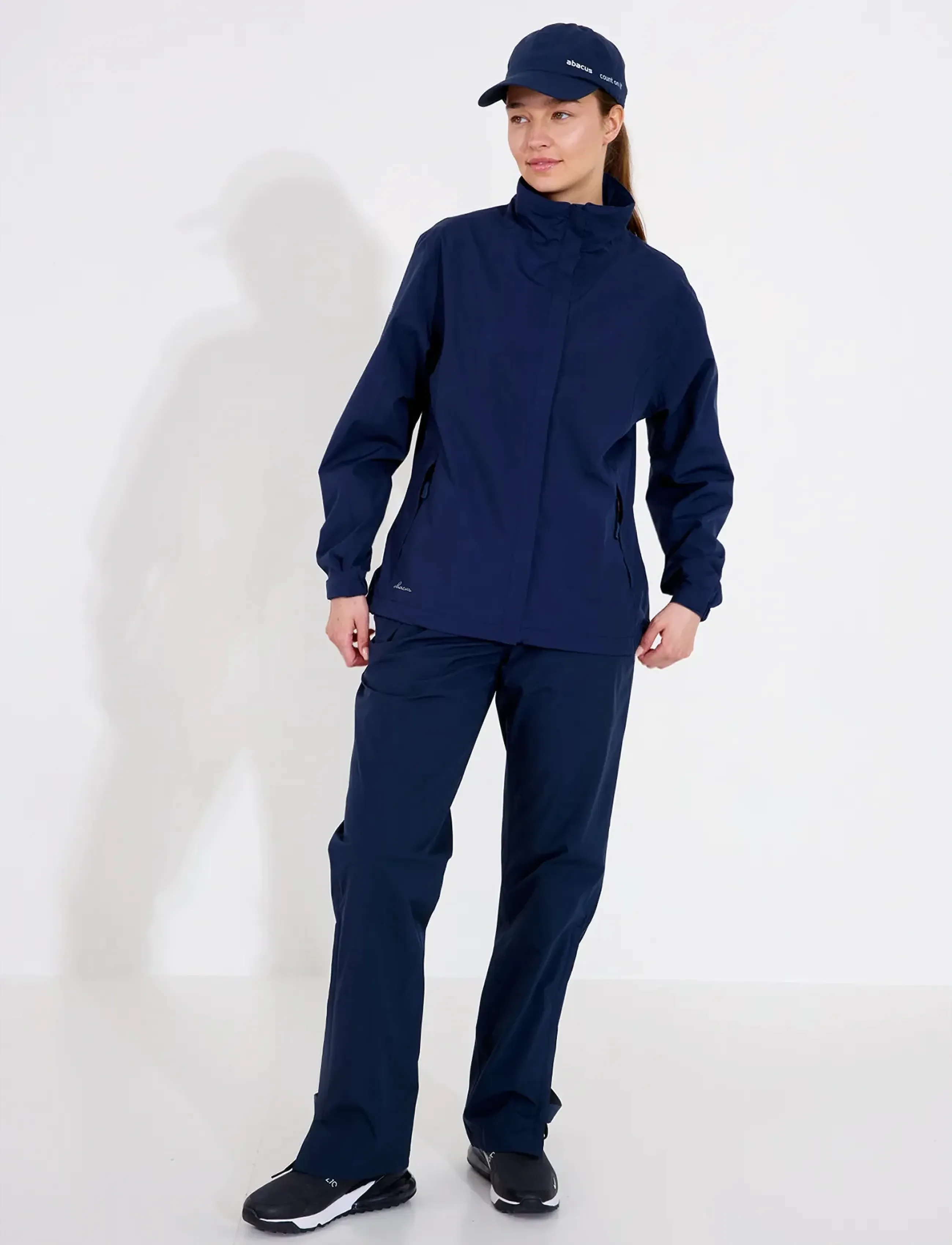 Abacus - Lds Links stretch rainjacket - ytterkläder - navy - 3