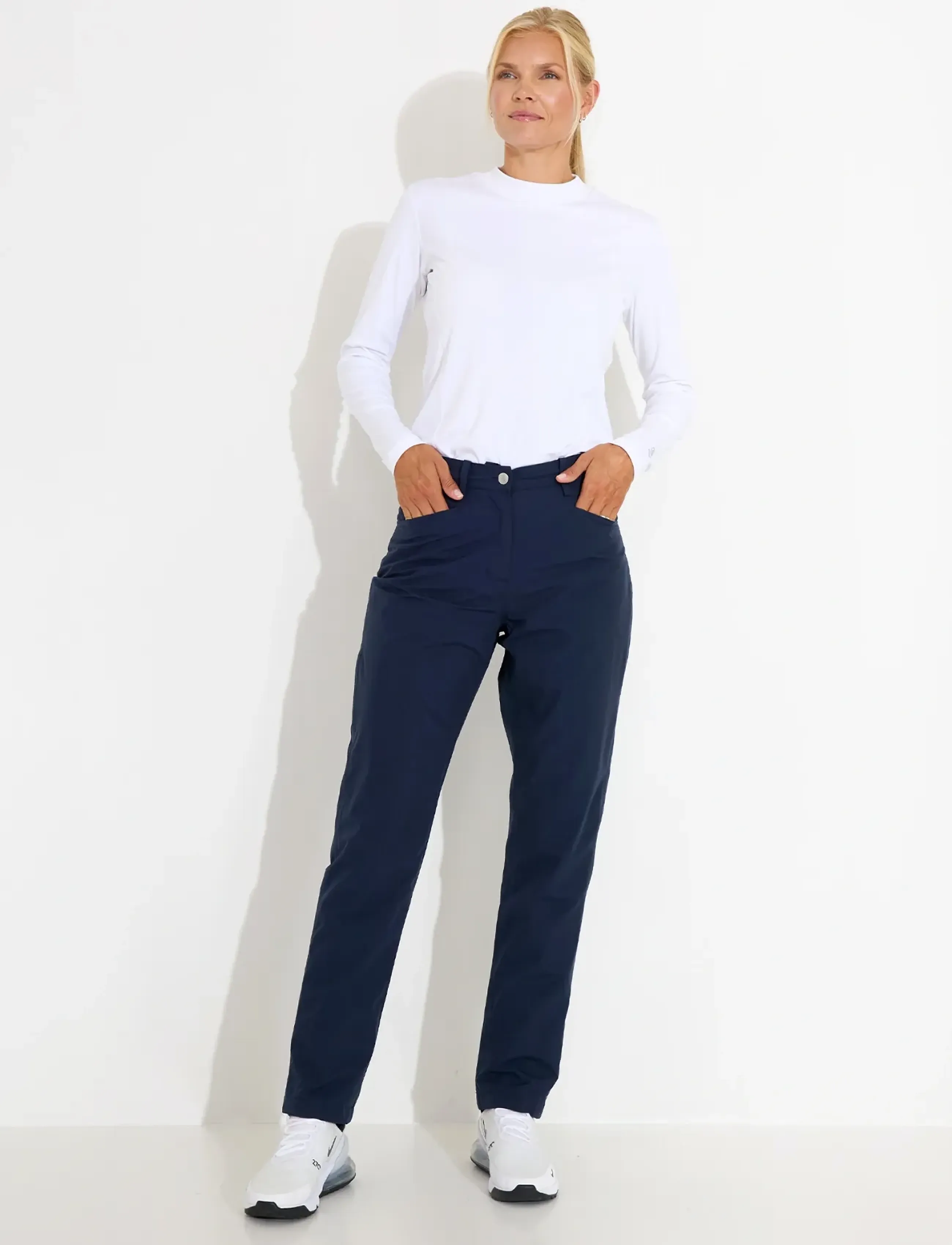 Abacus - Lds Links warm waterproof trousers - golf pants - navy - 4