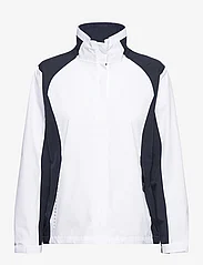Abacus - Lds Links stretch rainjacket - golf jackets - white/navy - 0