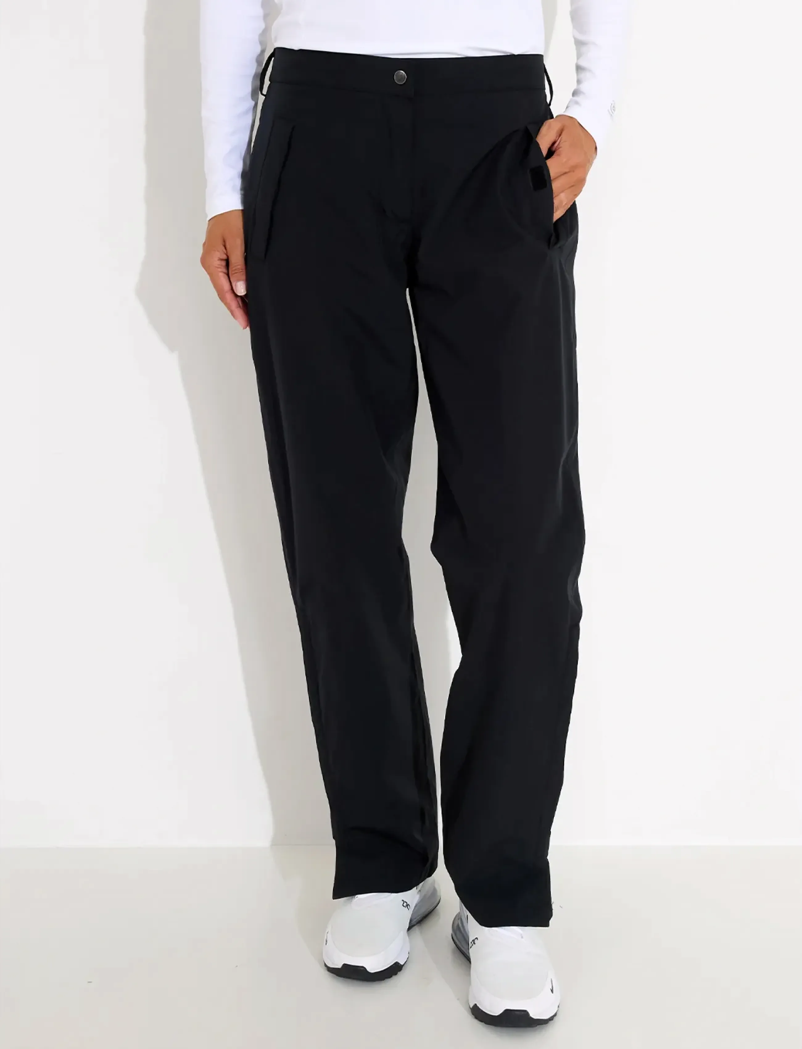 Abacus Lds Links Raintrousers, Kvinder, Regnbukser, Sort, Str: M/REGULAR