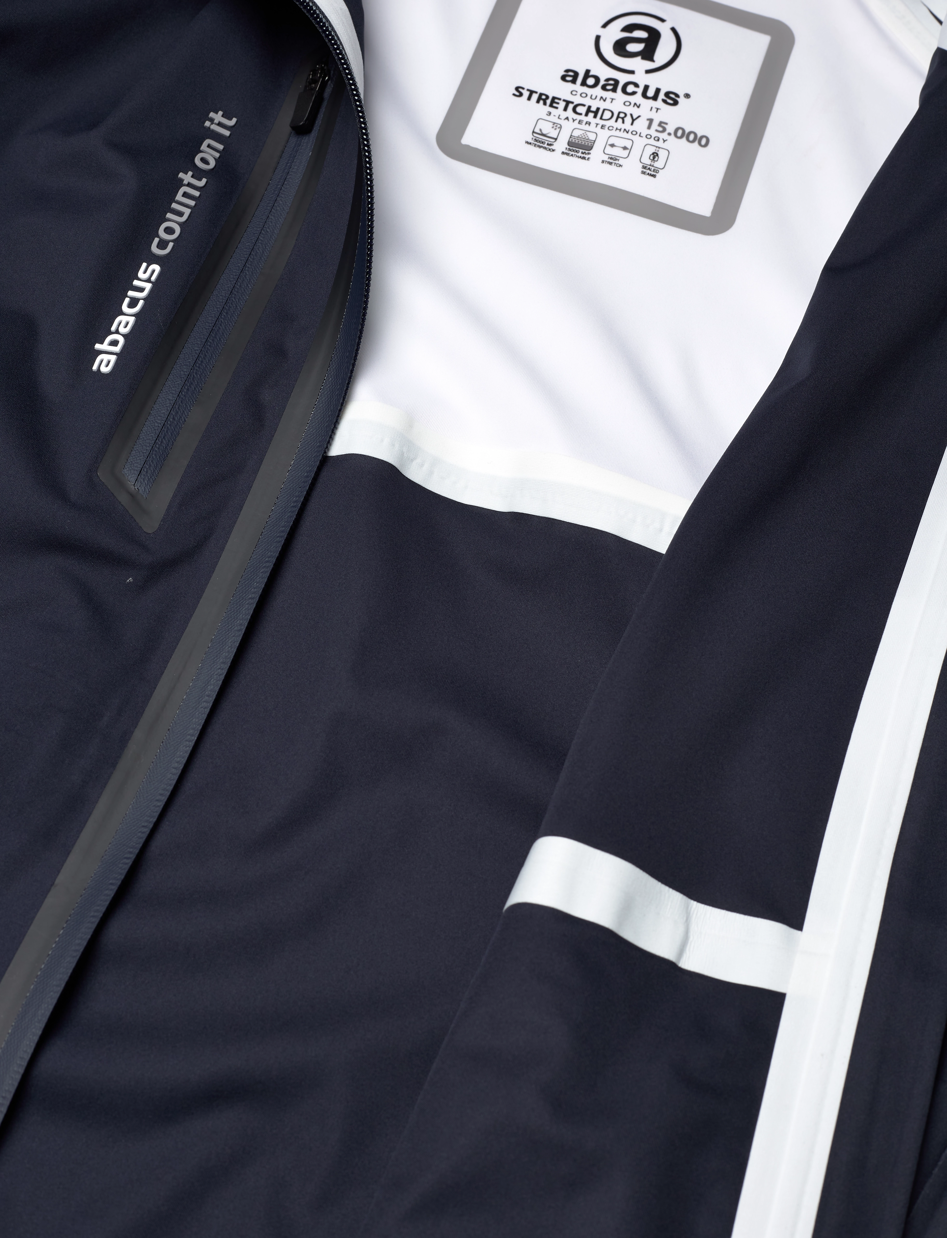 Abacus - Lds Bounce rainjacket - regnkappa - navy/white - 4