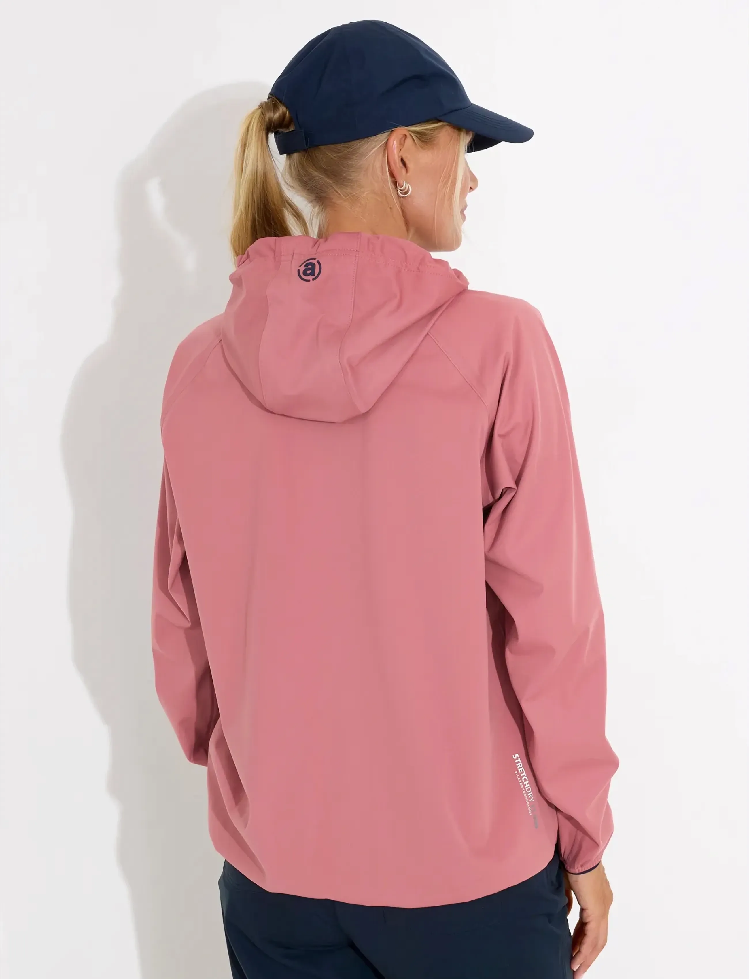 Abacus - Lds Bounce waterproof hoodie - tops - dusty rose - 2