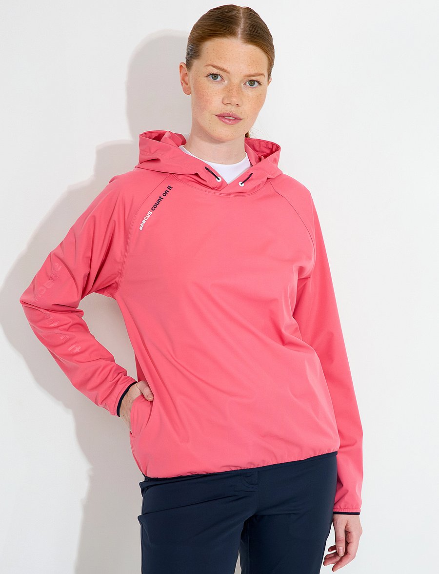 Abacus - Lds Bounce waterproof hoodie - sweats et sweats à capuche - lipstick - 0