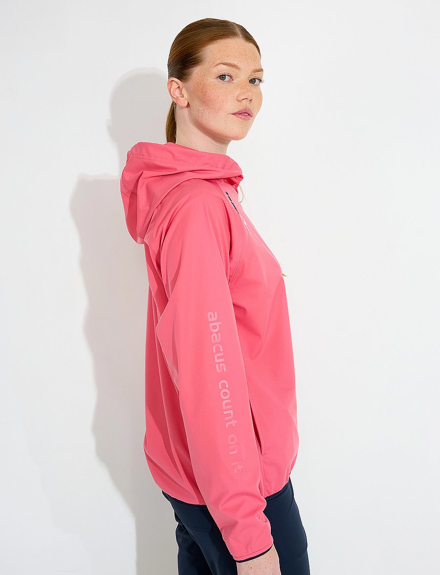 Abacus - Lds Bounce waterproof hoodie - sweats et sweats à capuche - lipstick - 4
