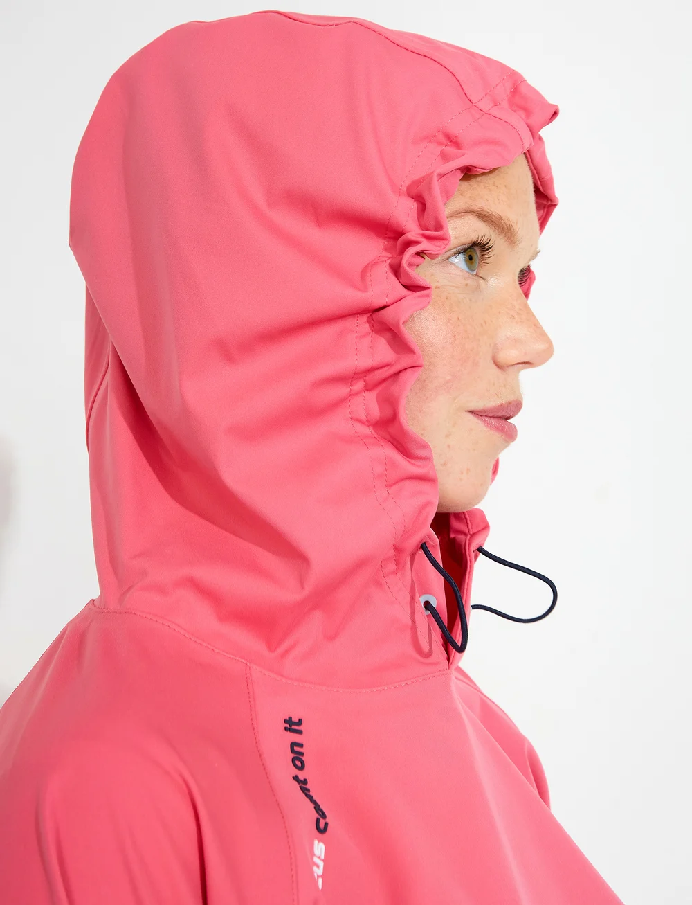 Abacus - Lds Bounce waterproof hoodie - huvtröjor - lipstick - 5