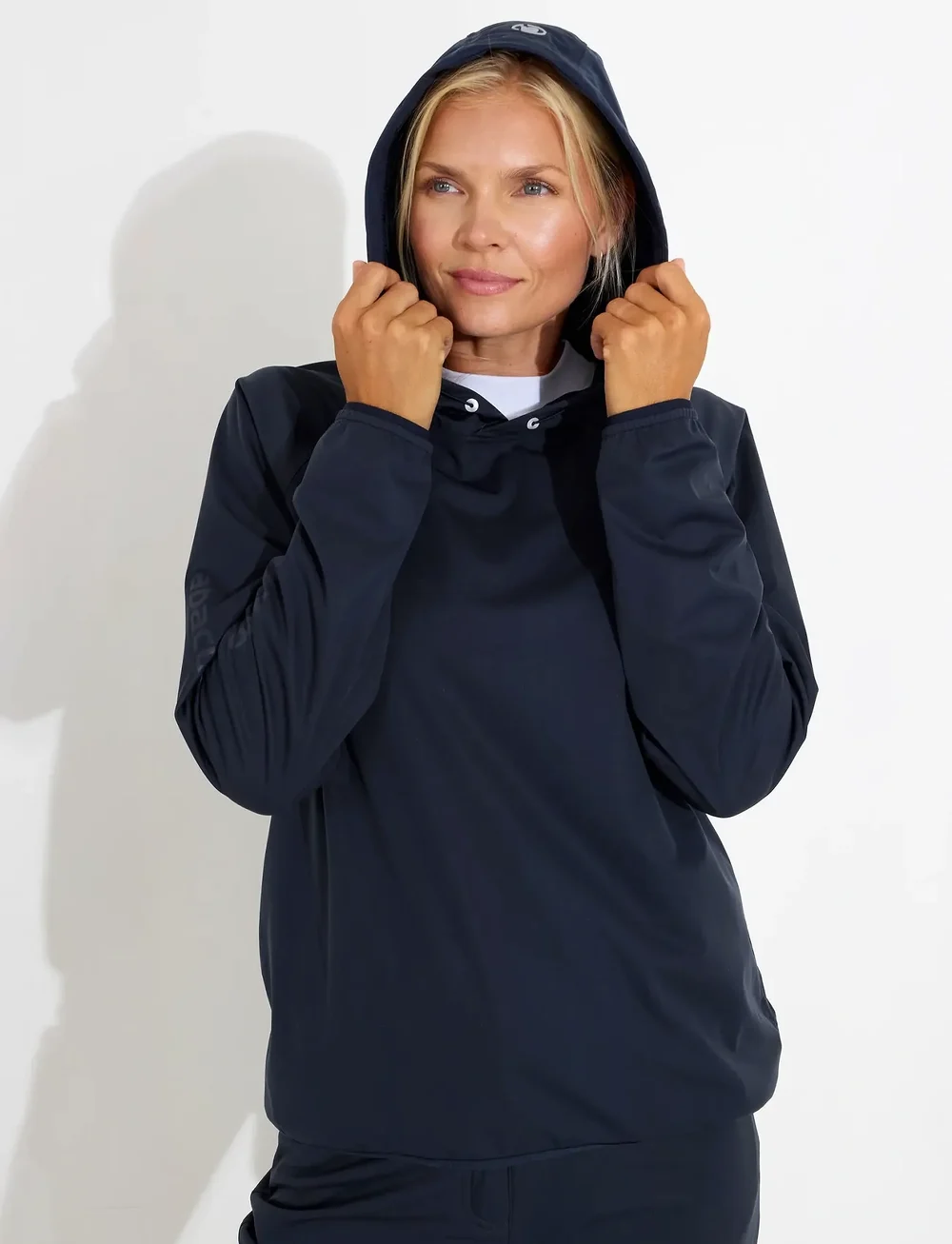 Abacus - Lds Bounce waterproof hoodie - toppar - navy - 0