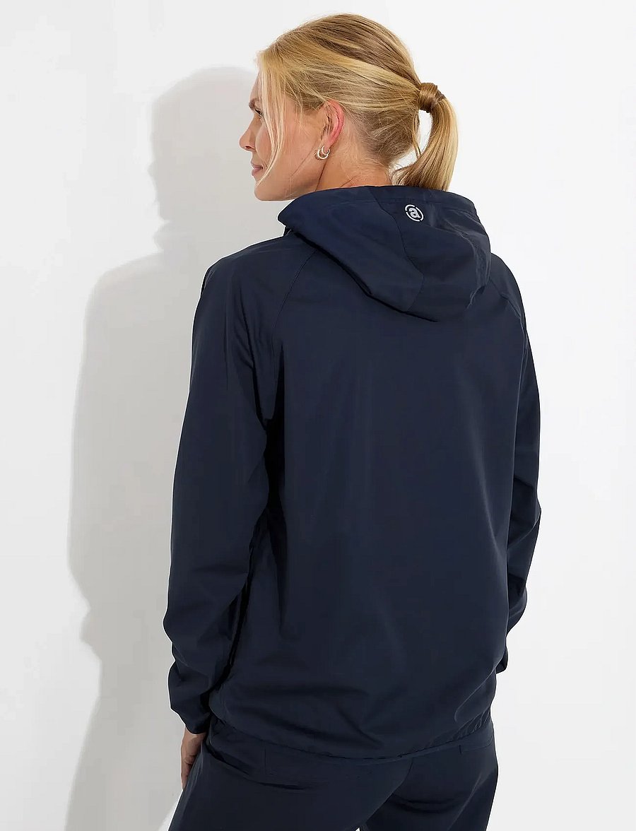 Abacus - Lds Bounce waterproof hoodie - huvtröjor - navy - 3