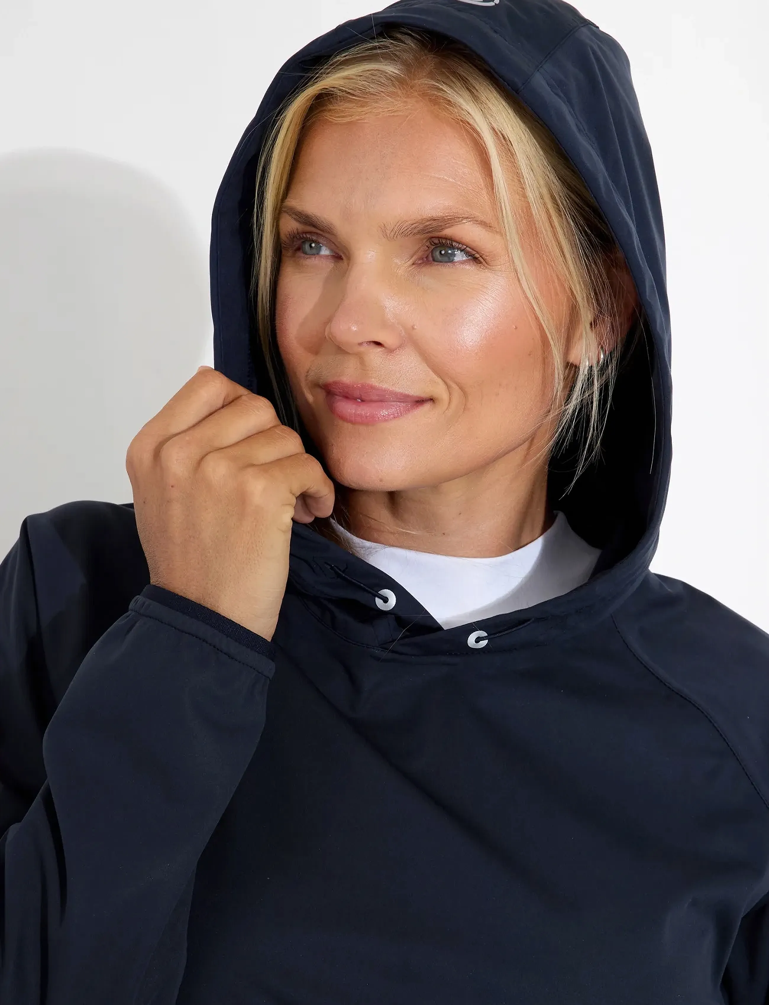 Abacus - Lds Bounce waterproof hoodie - huvtröjor - navy - 4