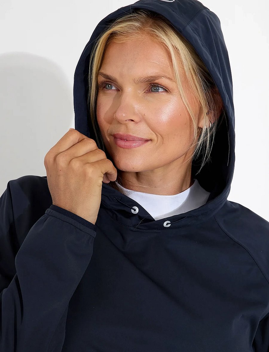 Abacus - Lds Bounce waterproof hoodie - huvtröjor - navy - 4