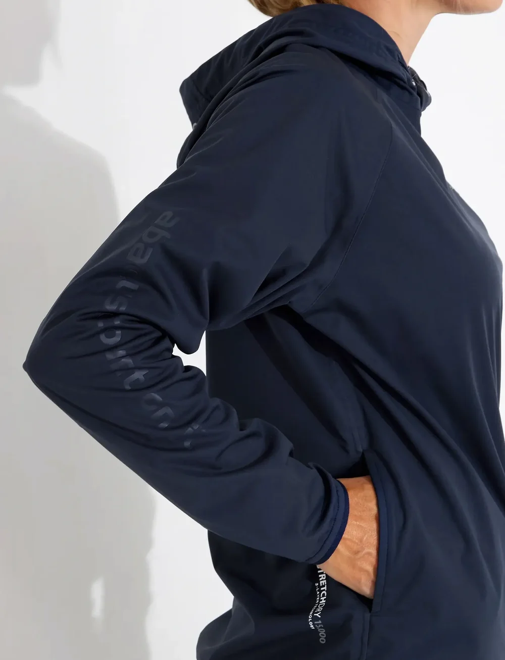 Abacus - Lds Bounce waterproof hoodie - toppar - navy - 5
