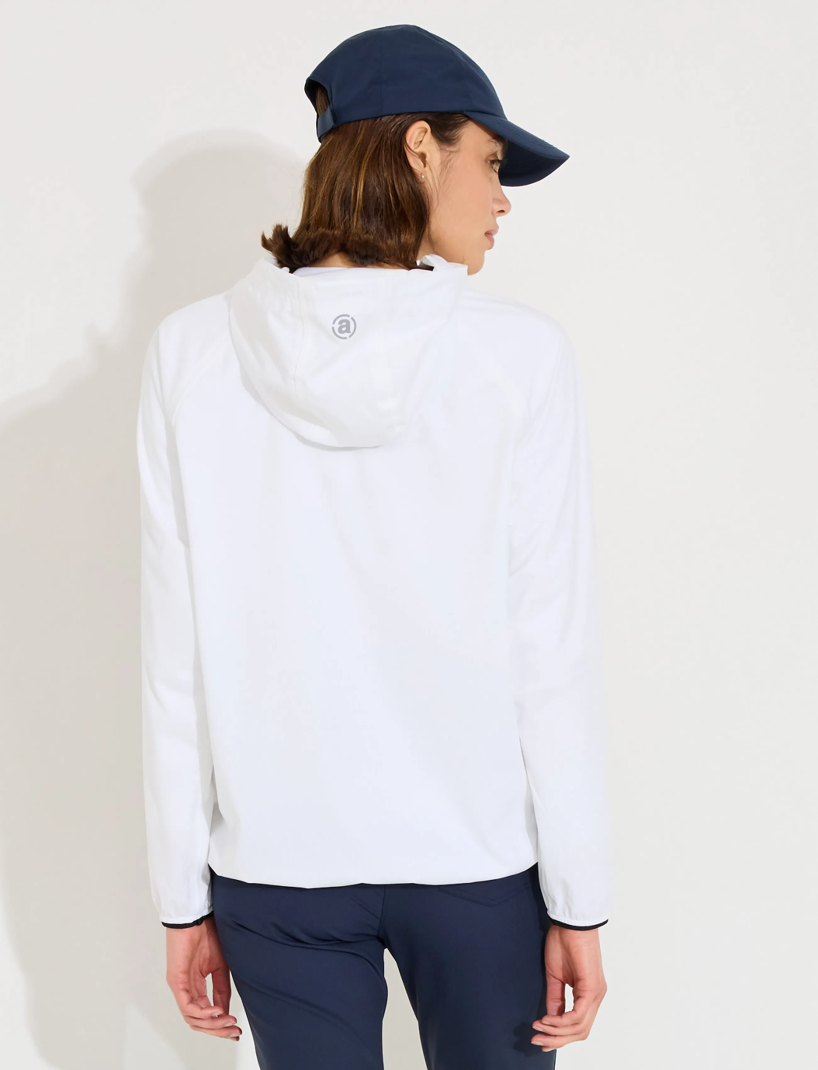 Abacus - Lds Bounce waterproof hoodie - huvtröjor - white - 4