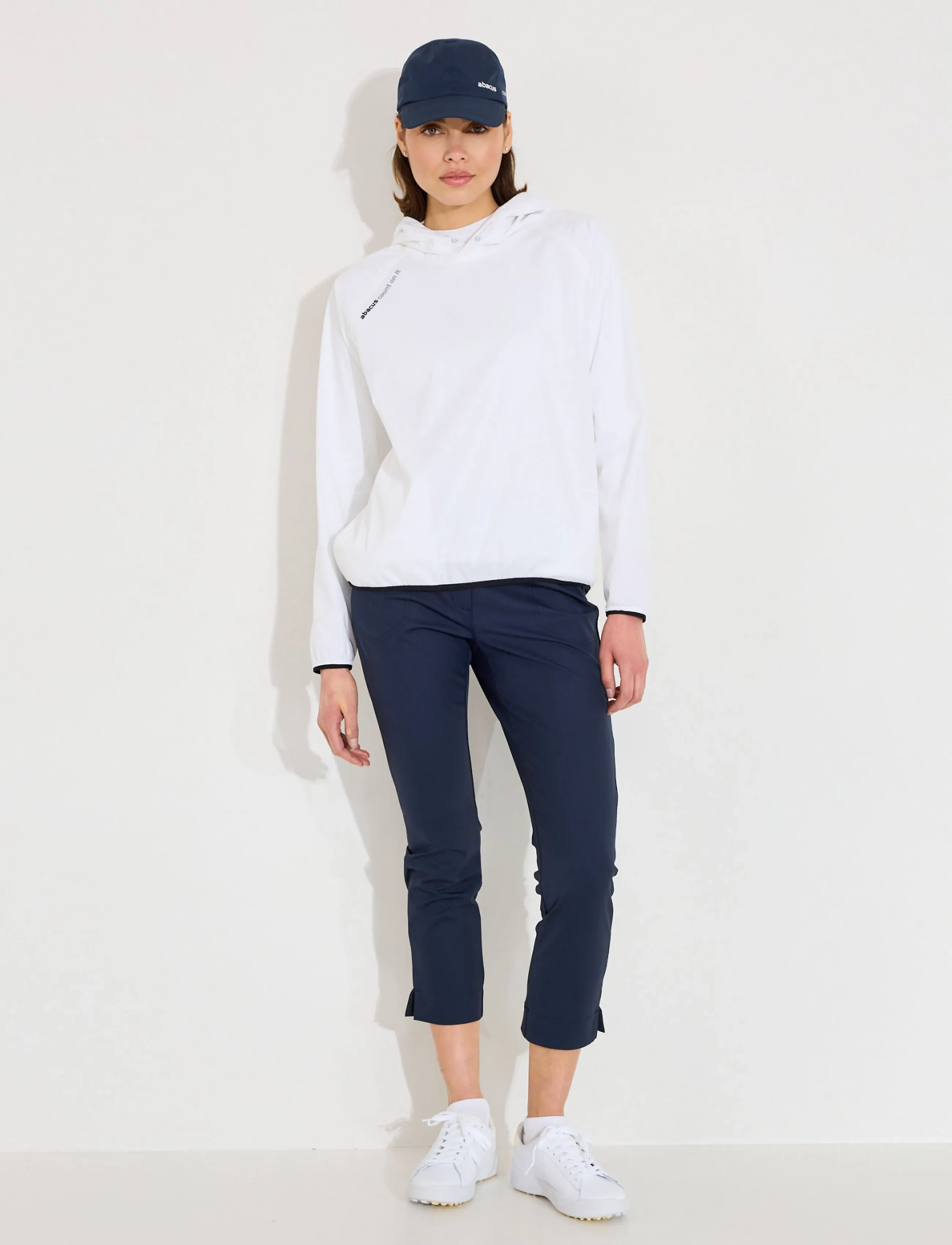 Abacus - Lds Bounce waterproof hoodie - huvtröjor - white - 5