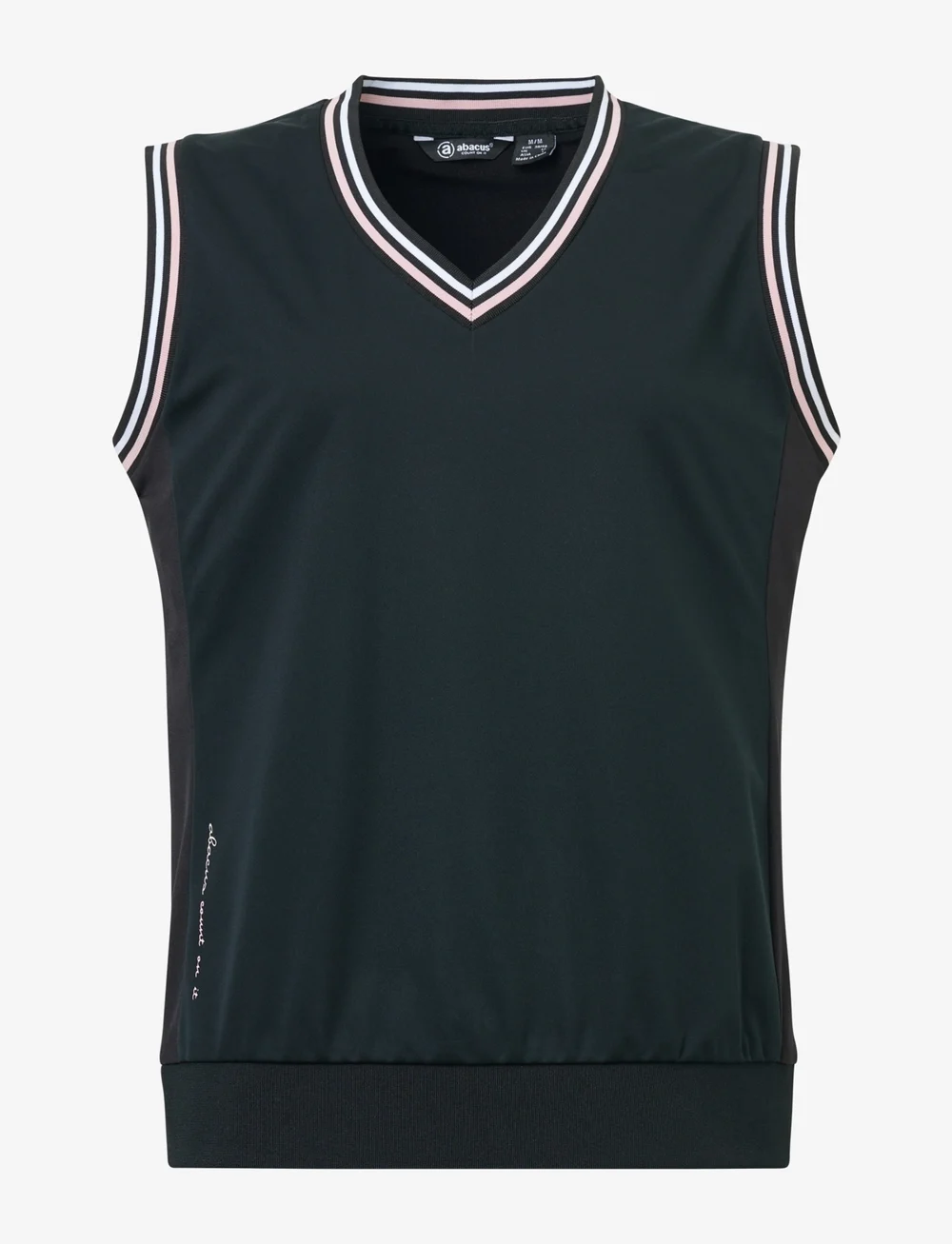 Abacus - Lds Dornoch hybrid vest - toppar & t-shirts - black/begonia - 1