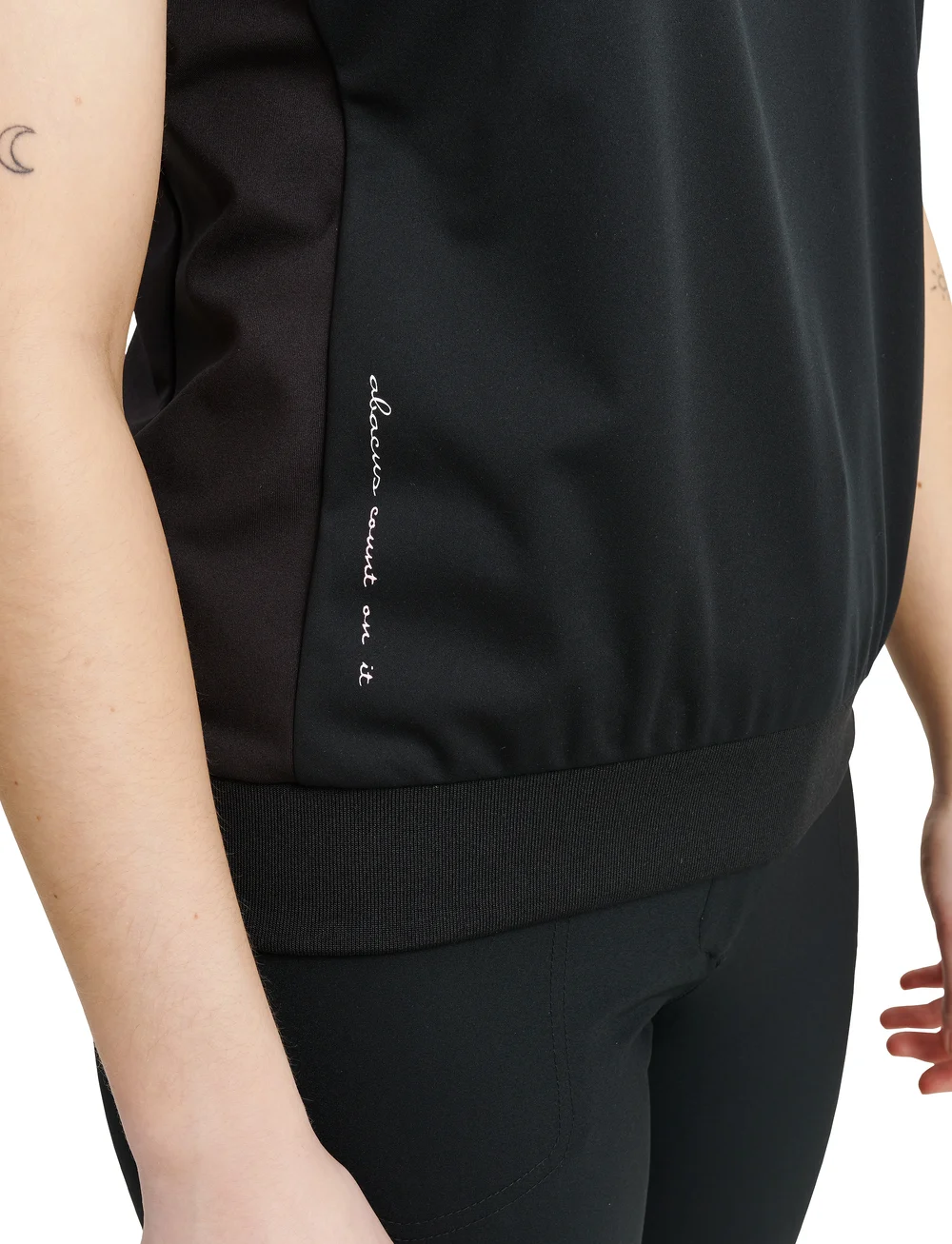 Abacus - Lds Dornoch hybrid vest - toppar & t-shirts - black/begonia - 4