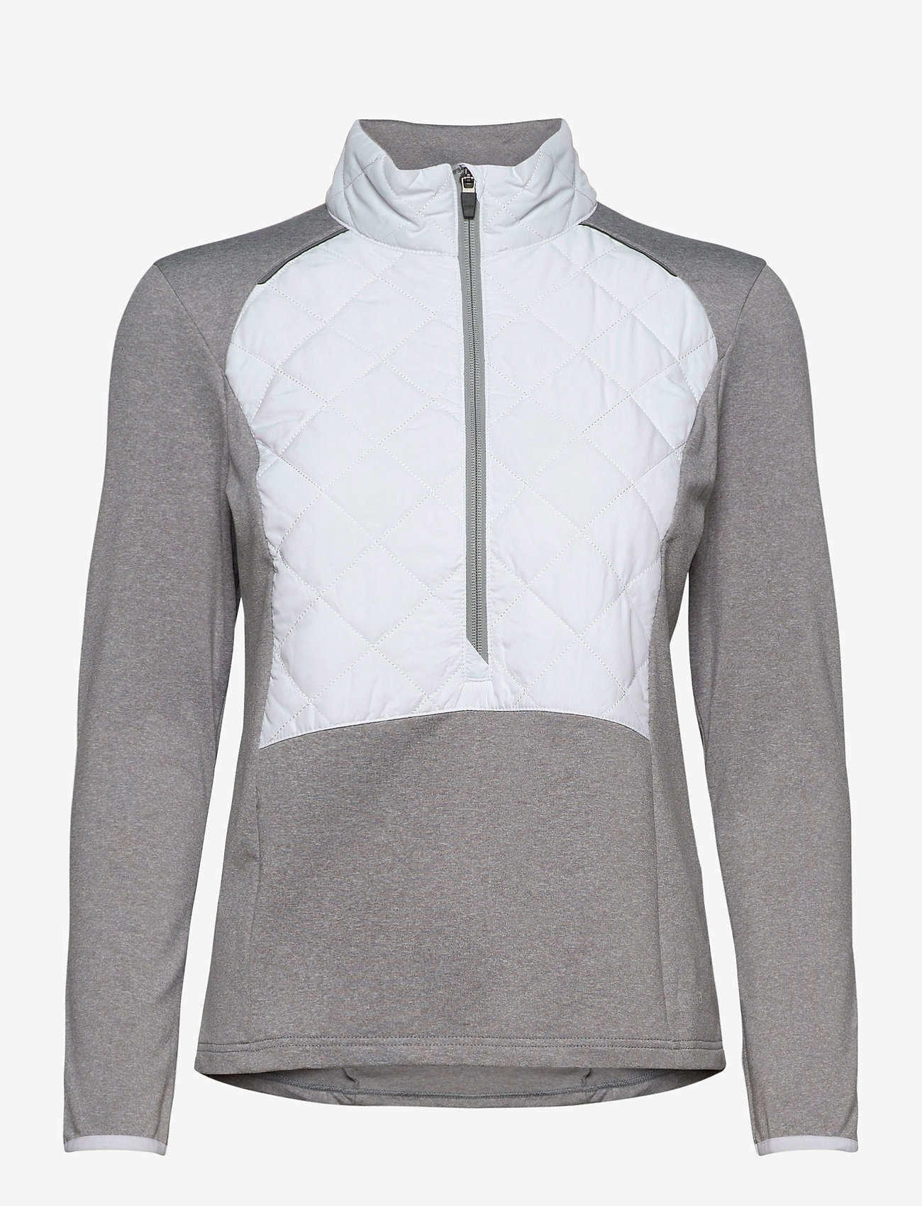 Abacus - Lds Troon hybrid 1/2 zip - lt.greymelange - 0