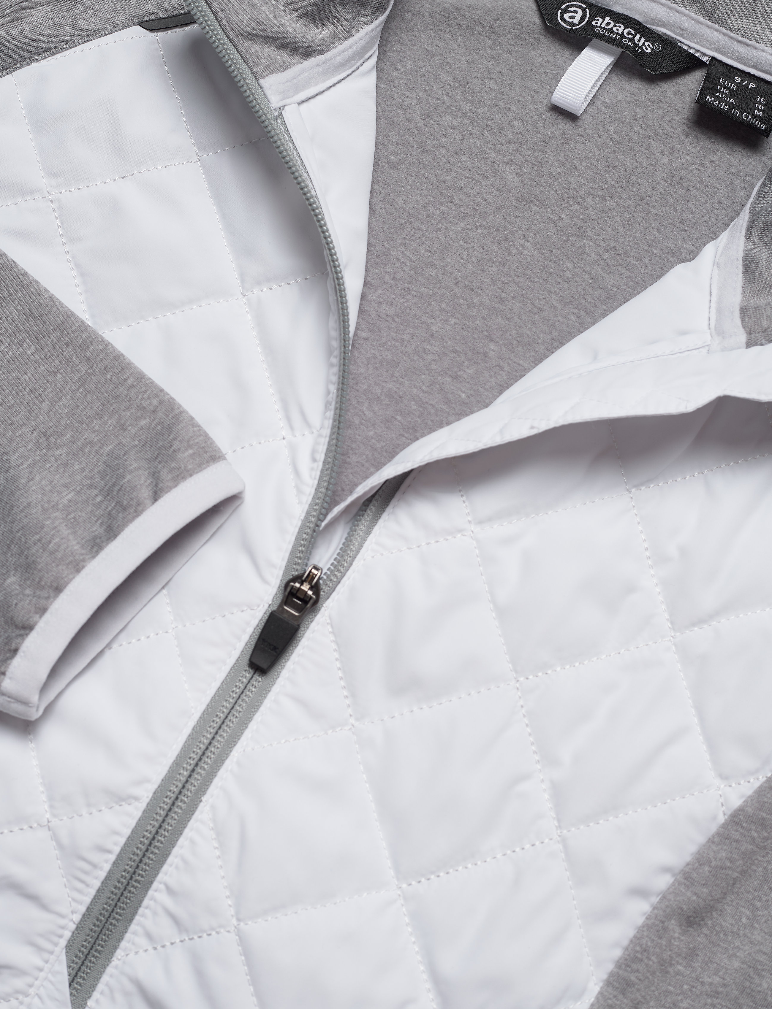Abacus - Lds Troon hybrid 1/2 zip - lt.greymelange - 2