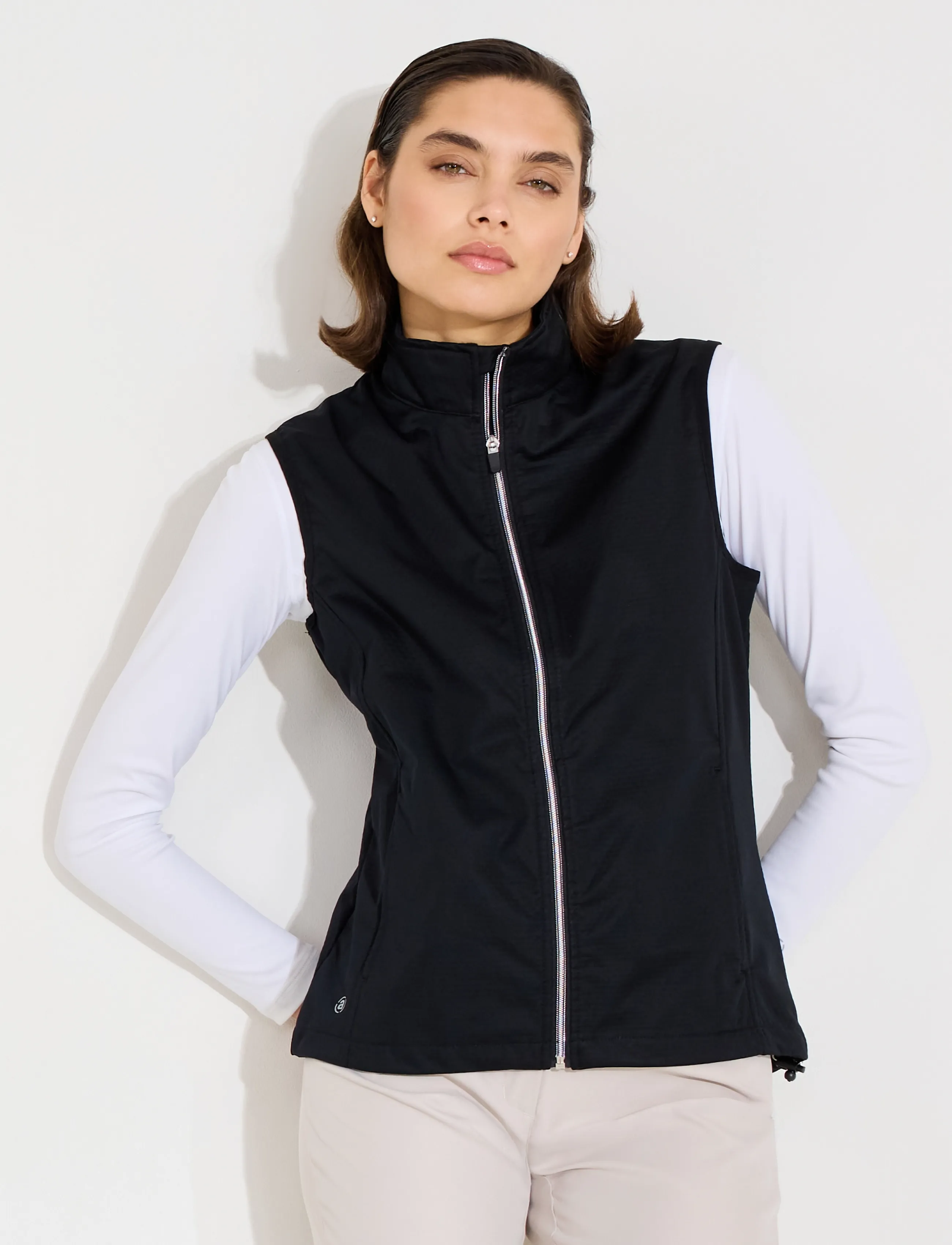 Abacus Lds Lytham Softshell Vest, Kvinder, Softshell Vest, Sort, Str: XL