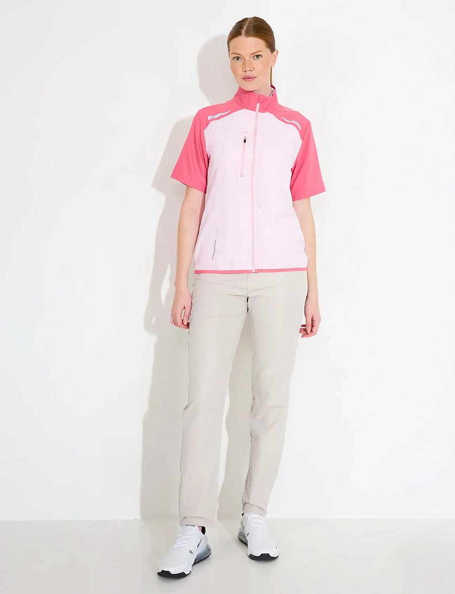 Abacus - Lds Lanark stretch windshirt - golfjackor - lt.pink - 4