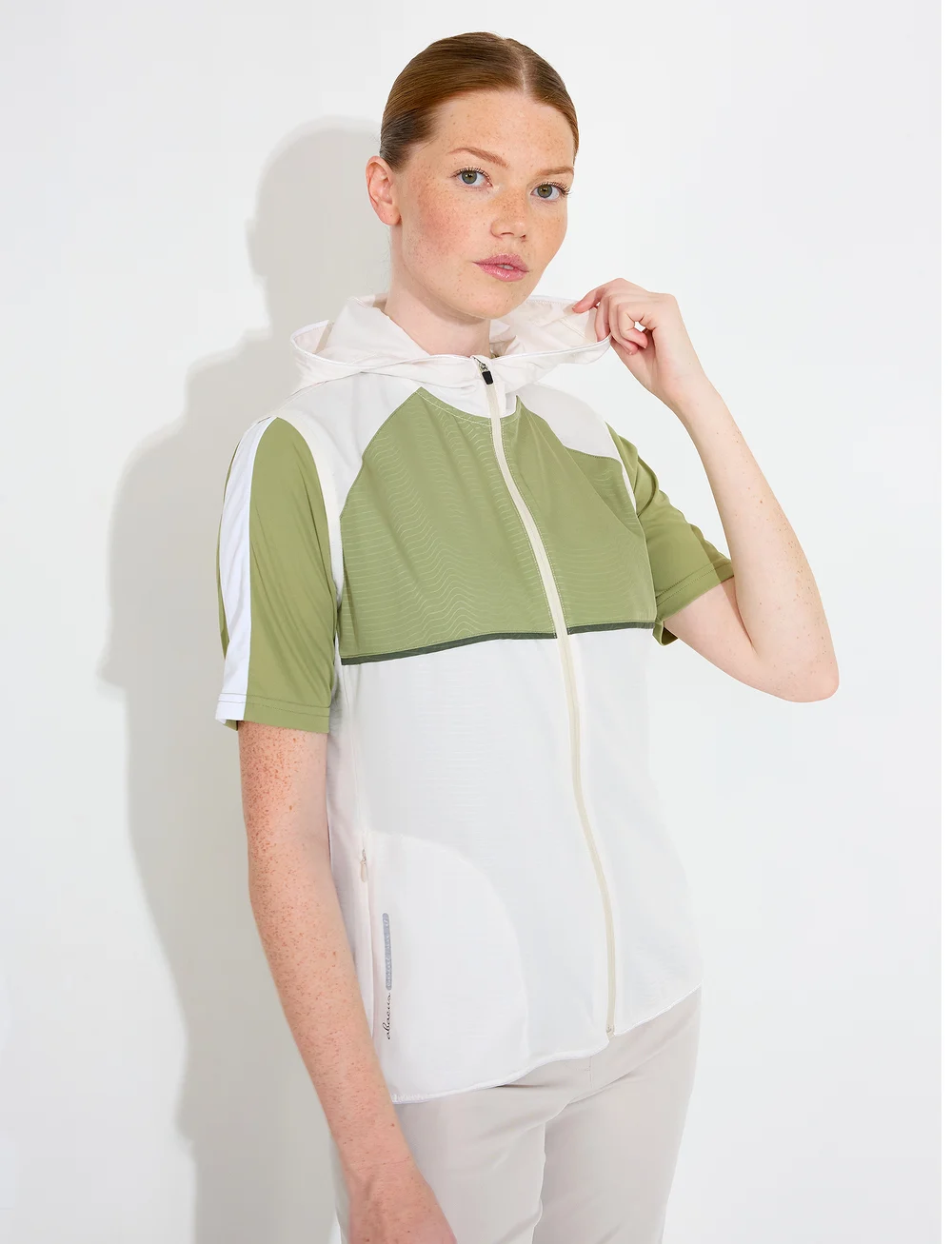 Abacus - Lds Lanark stretch windvest - ytterkläder - linden - 0