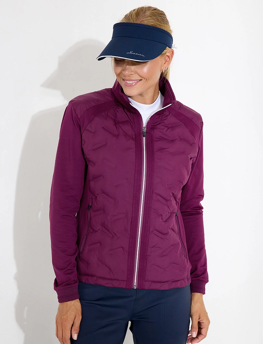 Abacus - Lds Portrush hybrid jacket - golfijakid - beetroot - 0