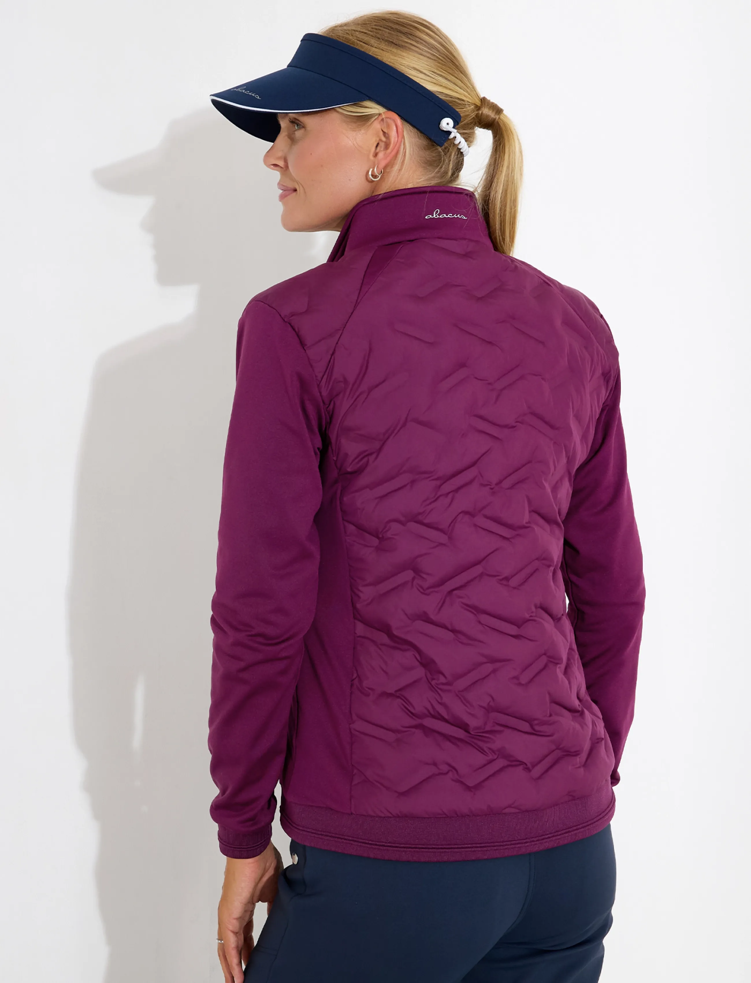 Abacus - Lds Portrush hybrid jacket - golfijakid - beetroot - 2