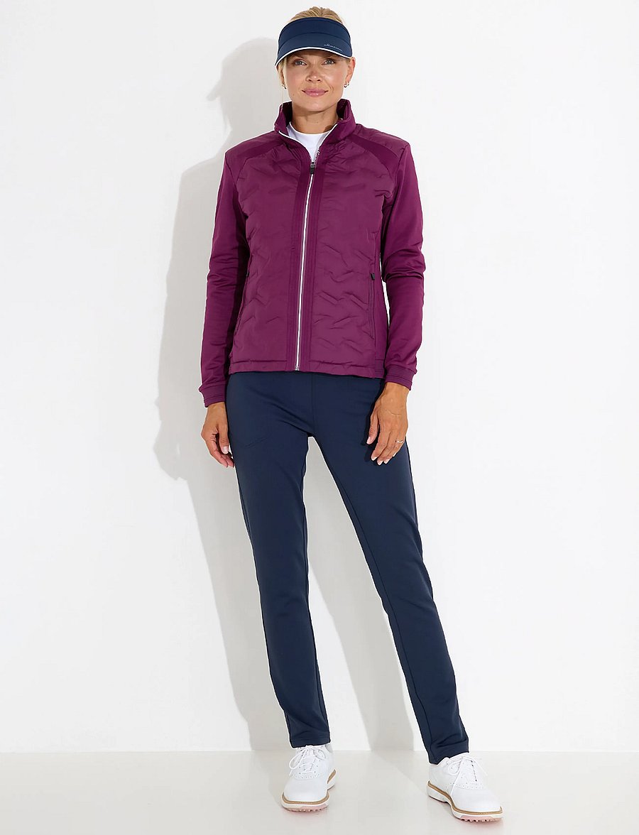 Abacus - Lds Portrush hybrid jacket - golfijakid - beetroot - 3