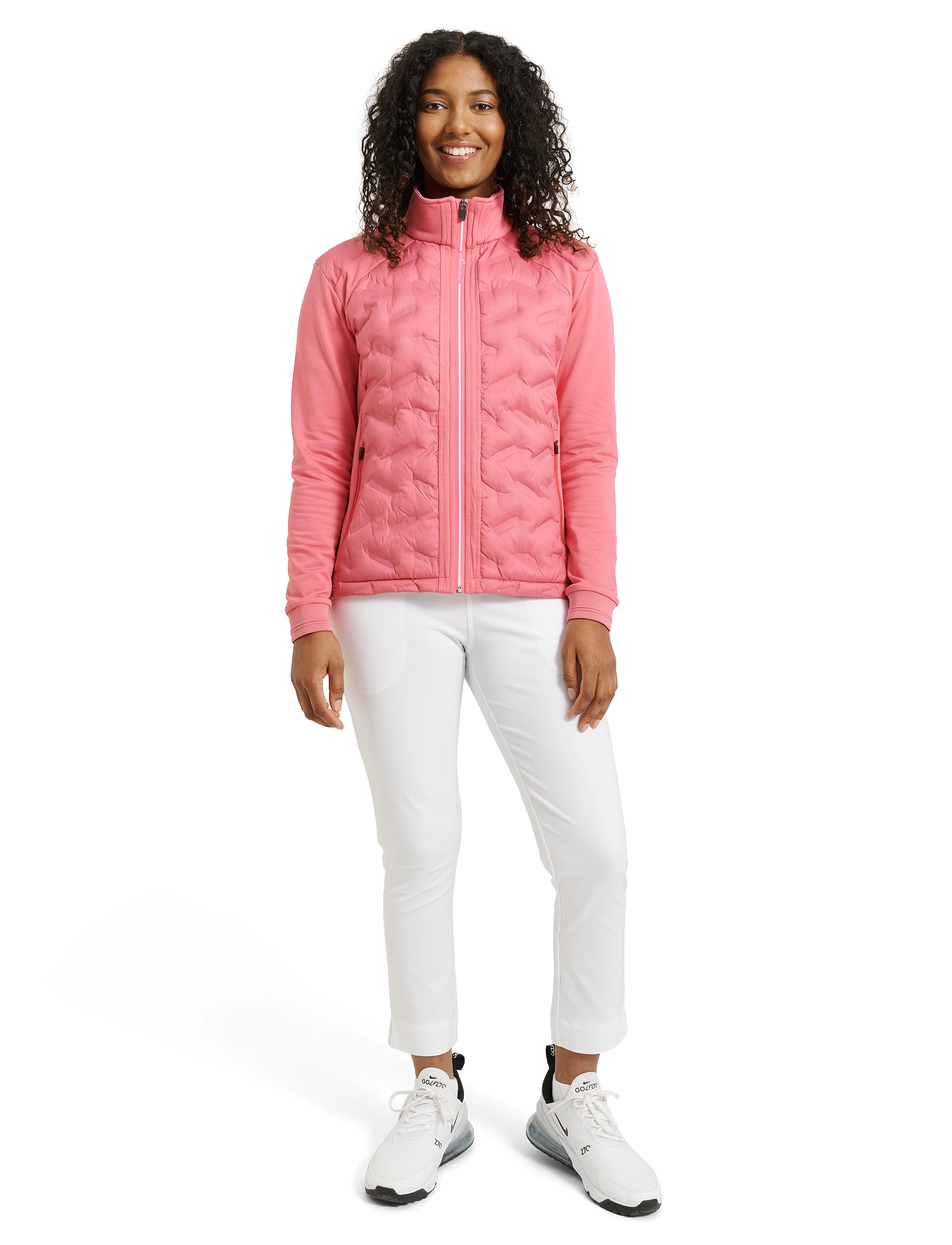 Abacus - Lds Portrush hybrid jacket - golfjackor - lipstick - 3