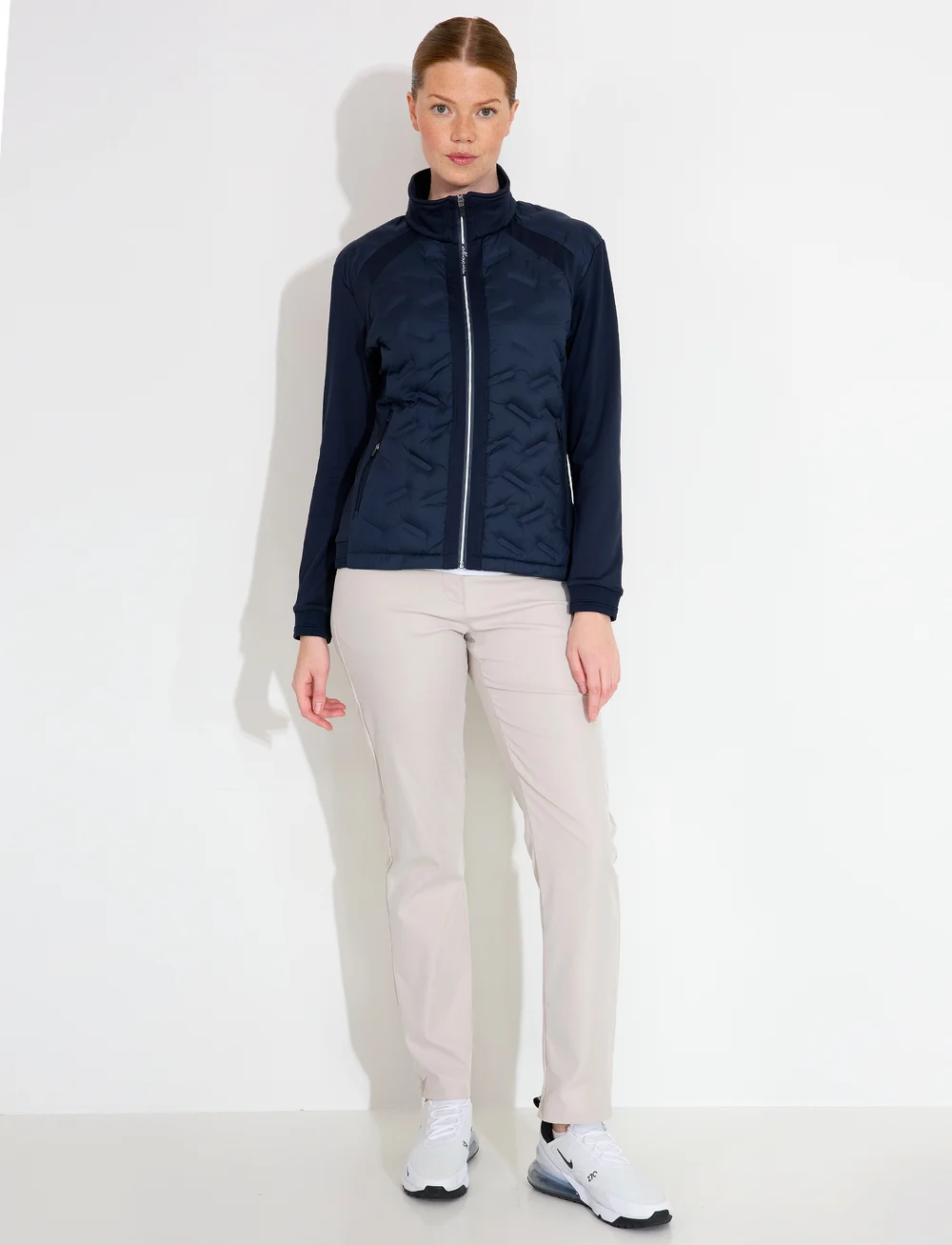 Abacus - Lds Portrush hybrid jacket - golfjackor - navy - 3