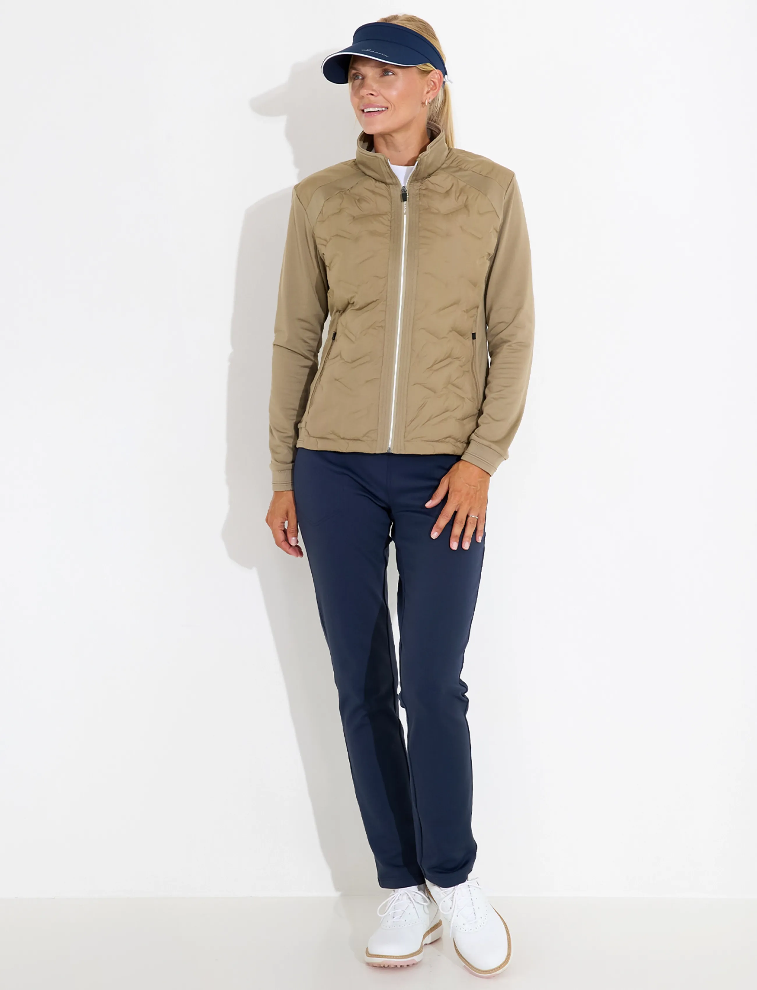 Abacus - Lds Portrush hybrid jacket - golfijakid - taupe - 3