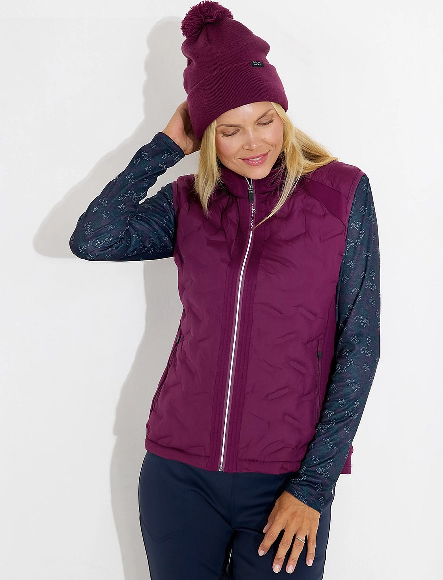 Abacus - Lds Portrush hybrid vest - outdoor - beetroot - 0